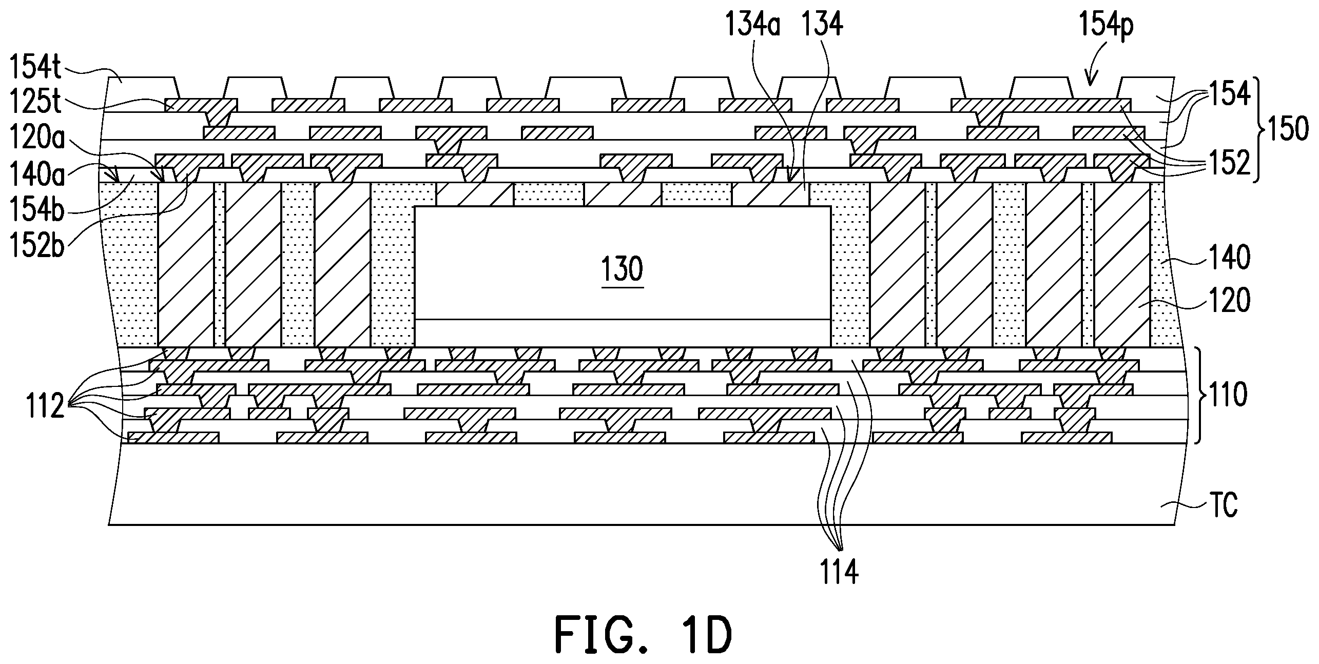 Patent US11824040 Figure 4 – Package component, electronic device and manufacturing method thereof