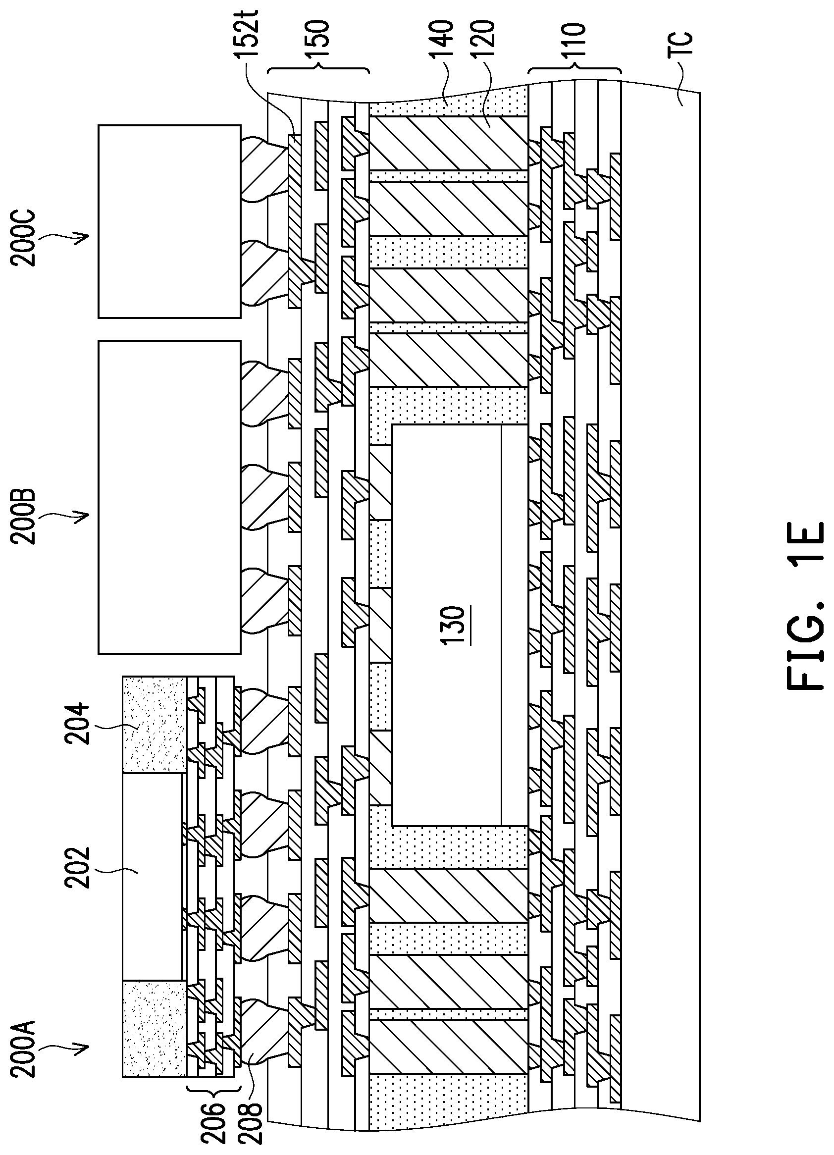 Patent US11824040 Figure 5 – Package component, electronic device and manufacturing method thereof
