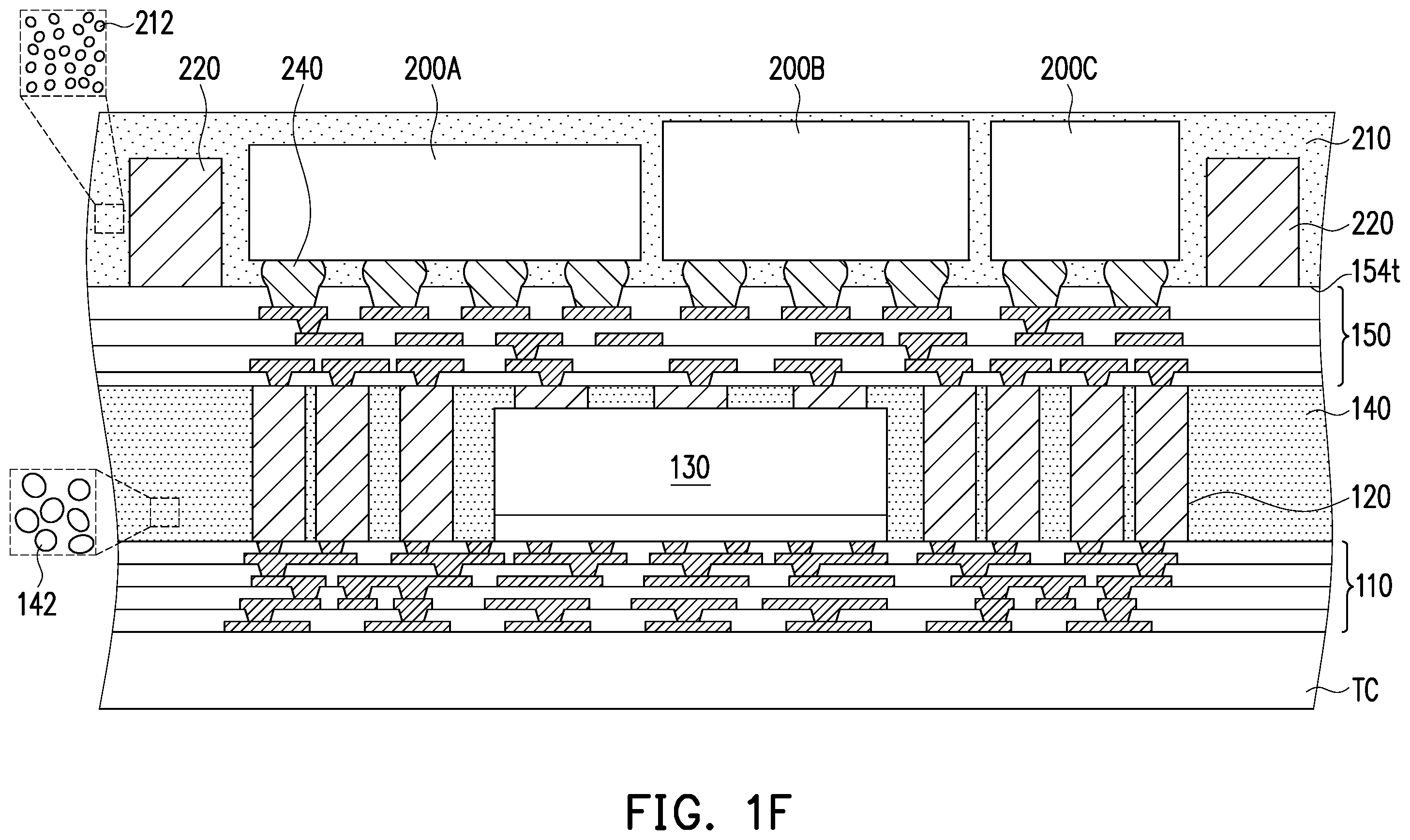 Patent US11824040 Figure 6 – Package component, electronic device and manufacturing method thereof