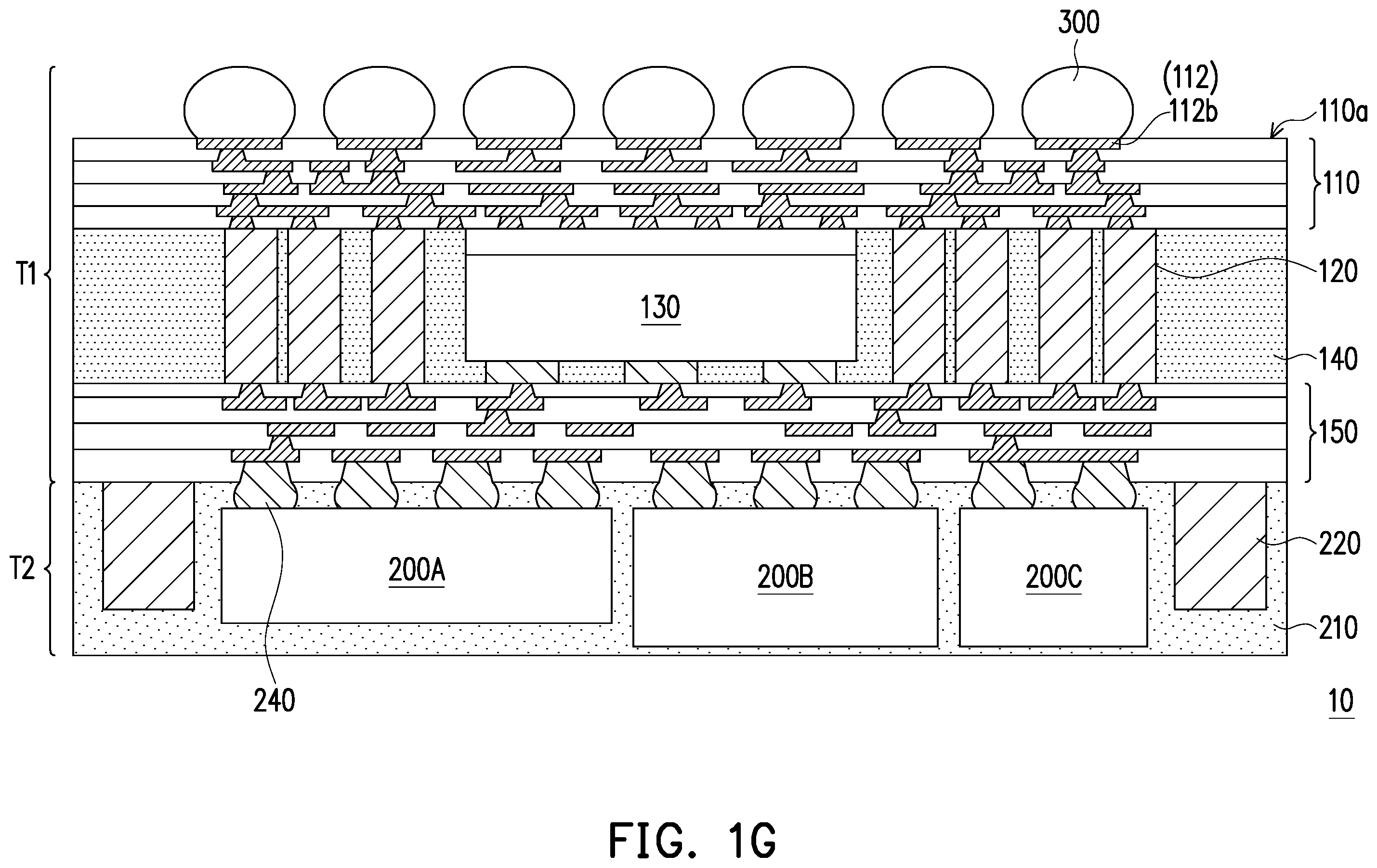 Patent US11824040 Figure 7 – Package component, electronic device and manufacturing method thereof