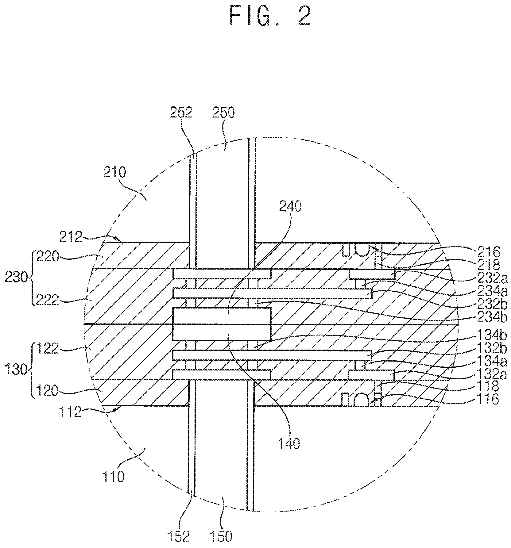 Patent US11824045 Figure 2 – Semiconductor package and method of manufacturing the semiconductor package