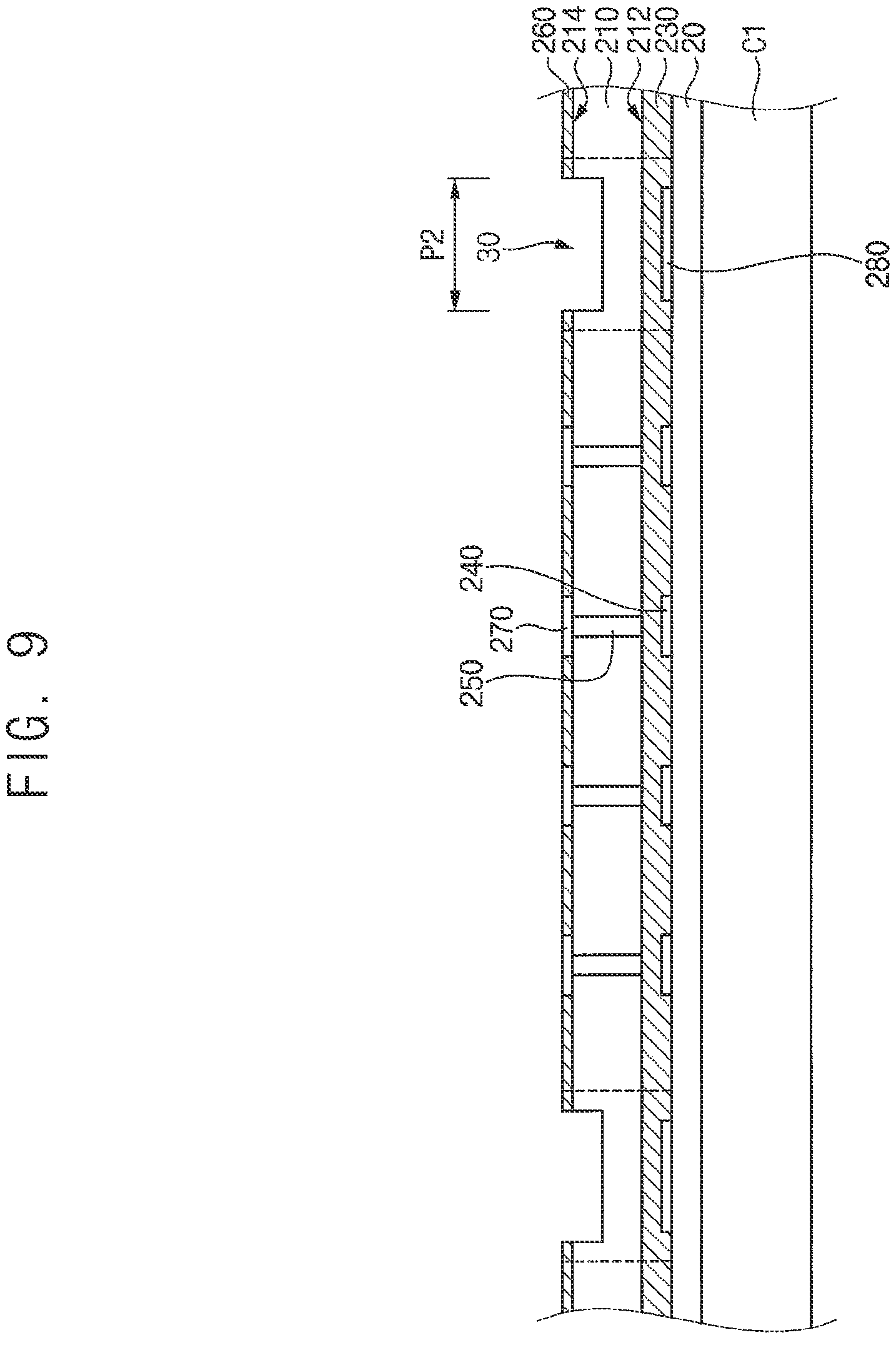 Patent US11824045 Figure 8 – Semiconductor package and method of manufacturing the semiconductor package
