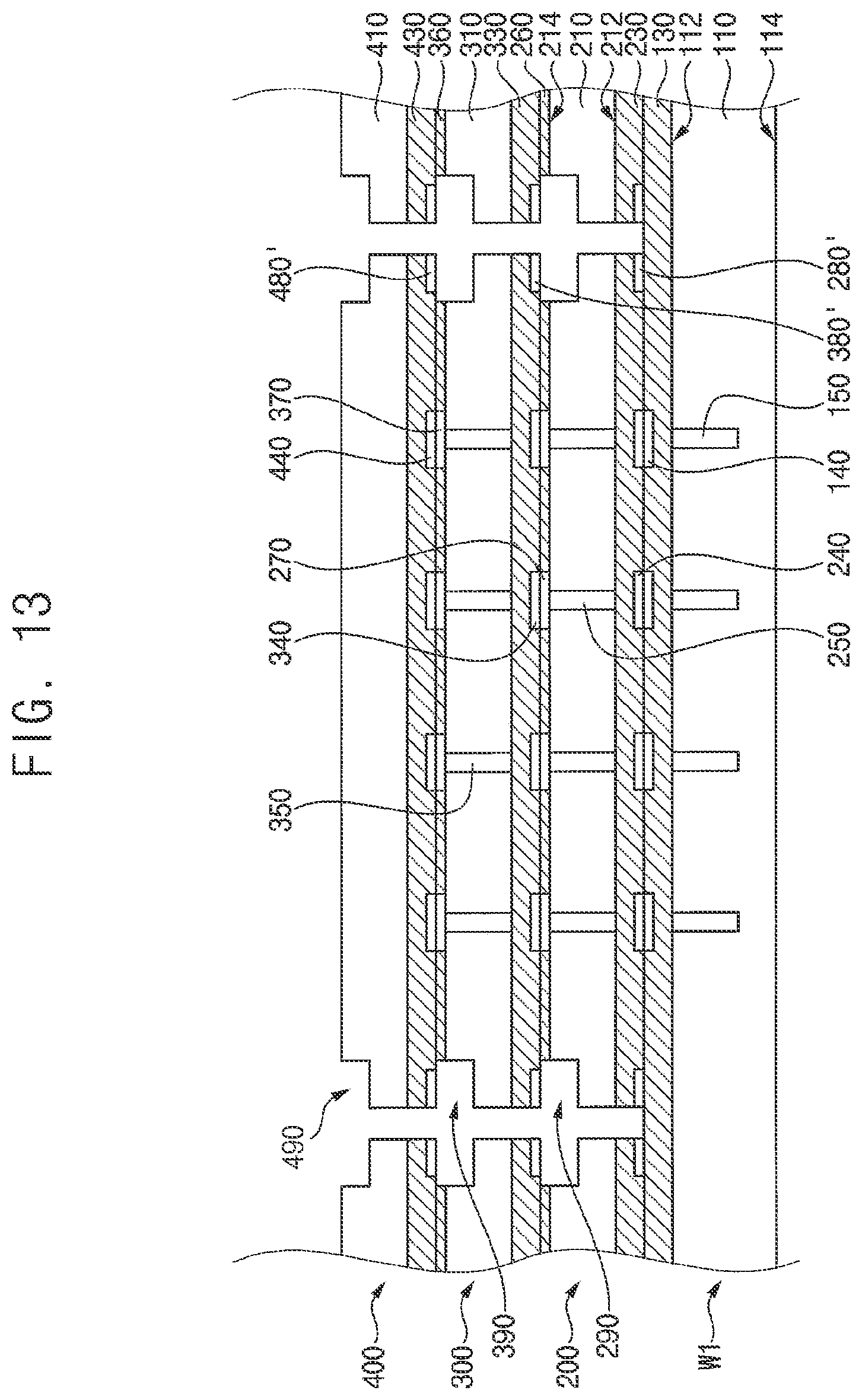 Patent US11824045 Figure 12 – Semiconductor package and method of manufacturing the semiconductor package