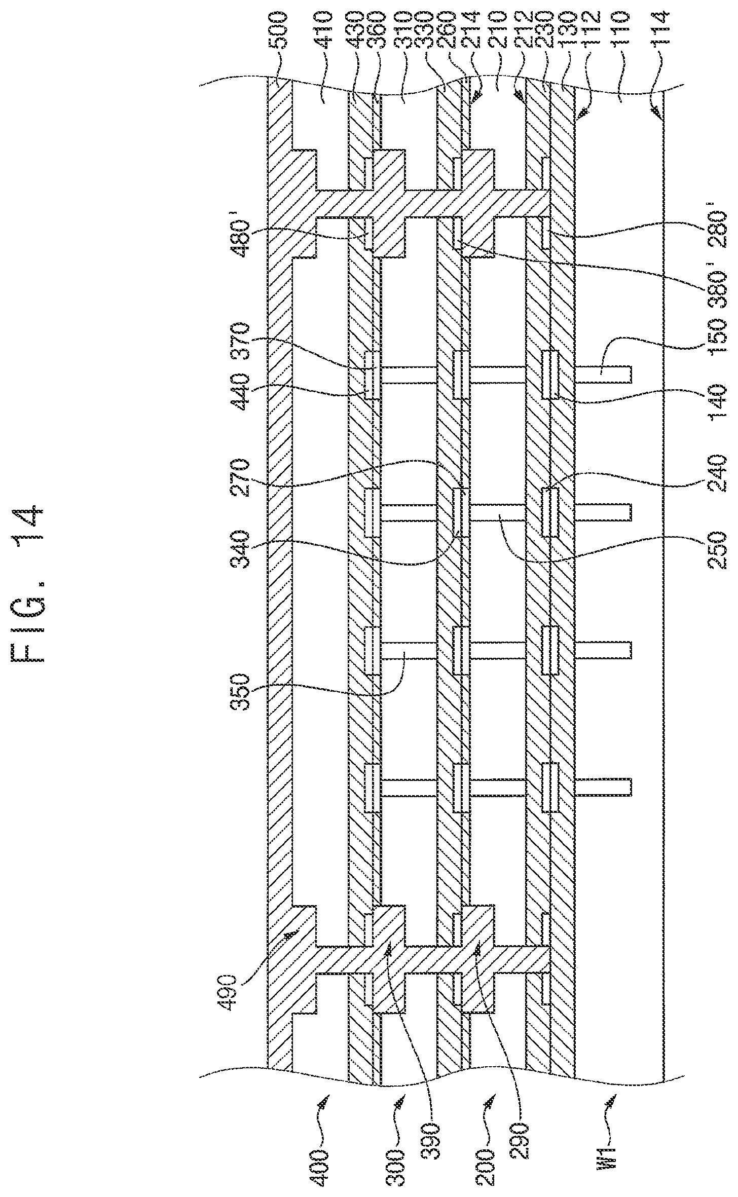 Patent US11824045 Figure 13 – Semiconductor package and method of manufacturing the semiconductor package