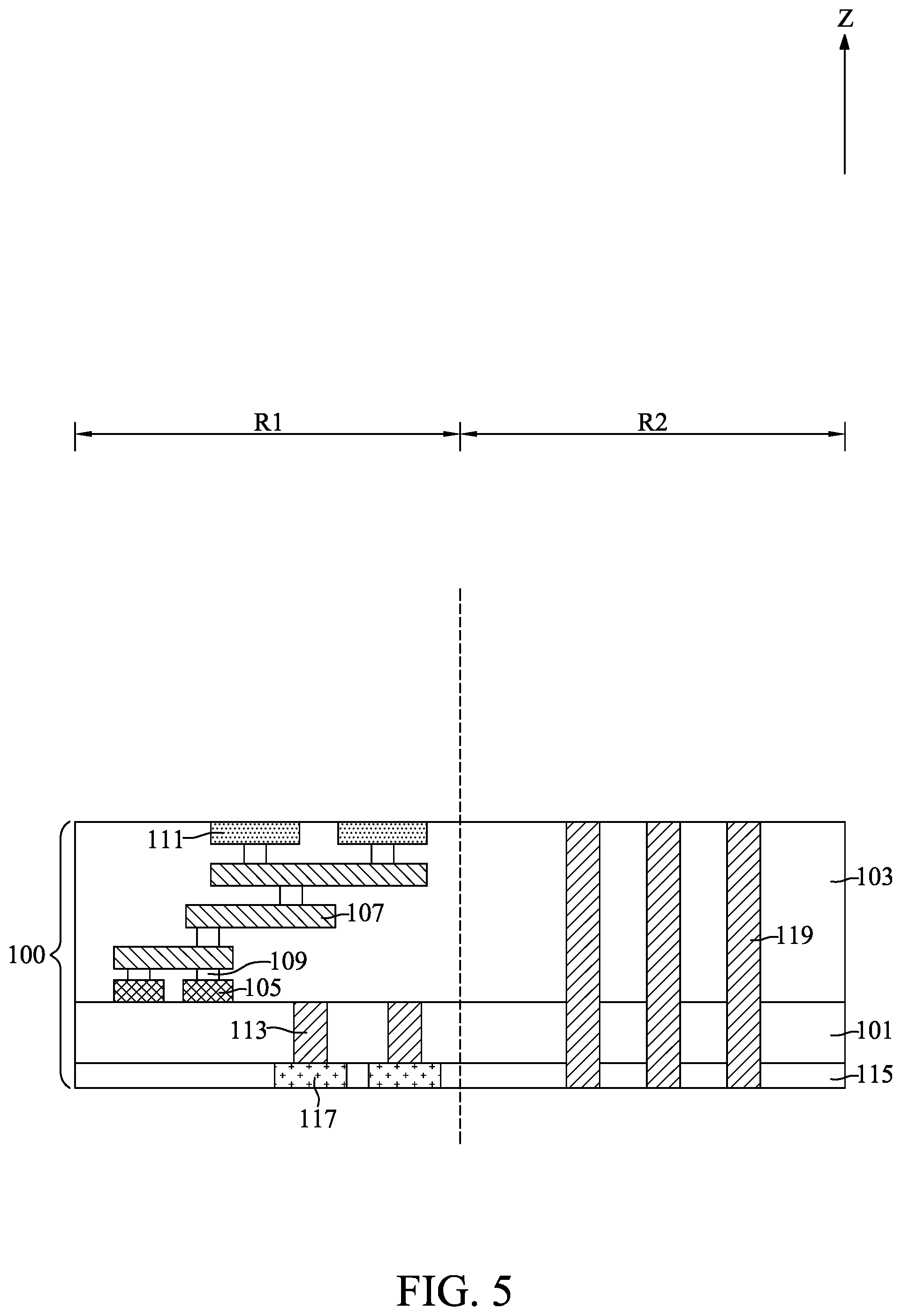 Patent US11824047 Figure 5 – Method for fabricating semiconductor device with stacked dies