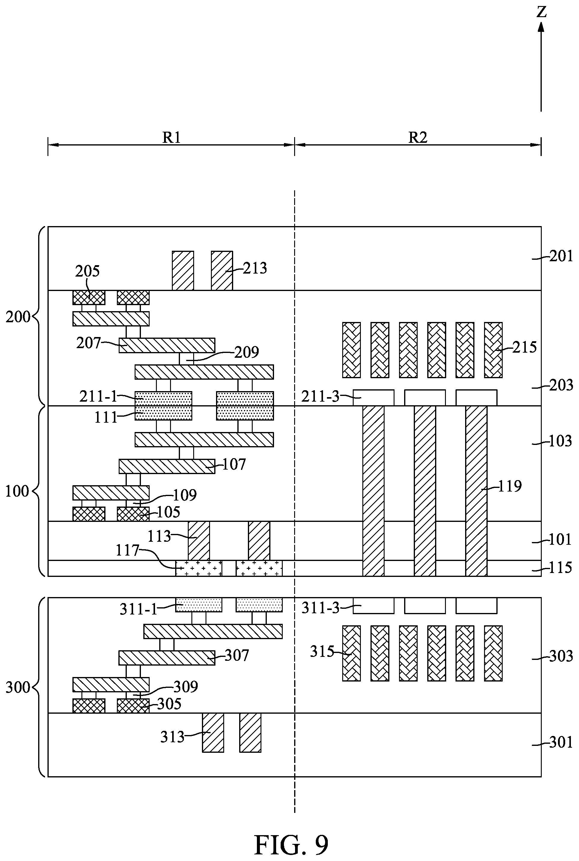 Patent US11824047 Figure 9 – Method for fabricating semiconductor device with stacked dies