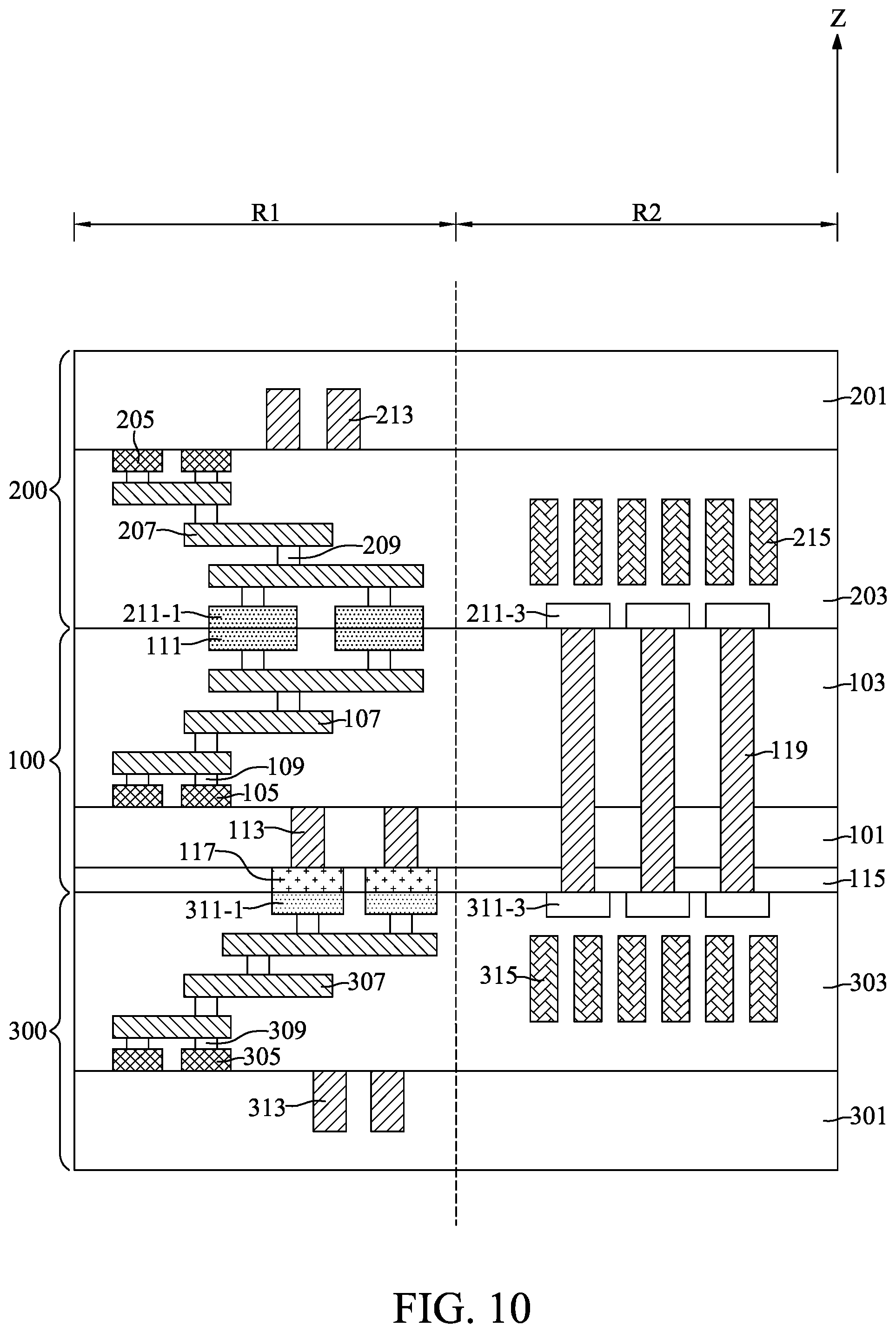 Patent US11824047 Figure 10 – Method for fabricating semiconductor device with stacked dies