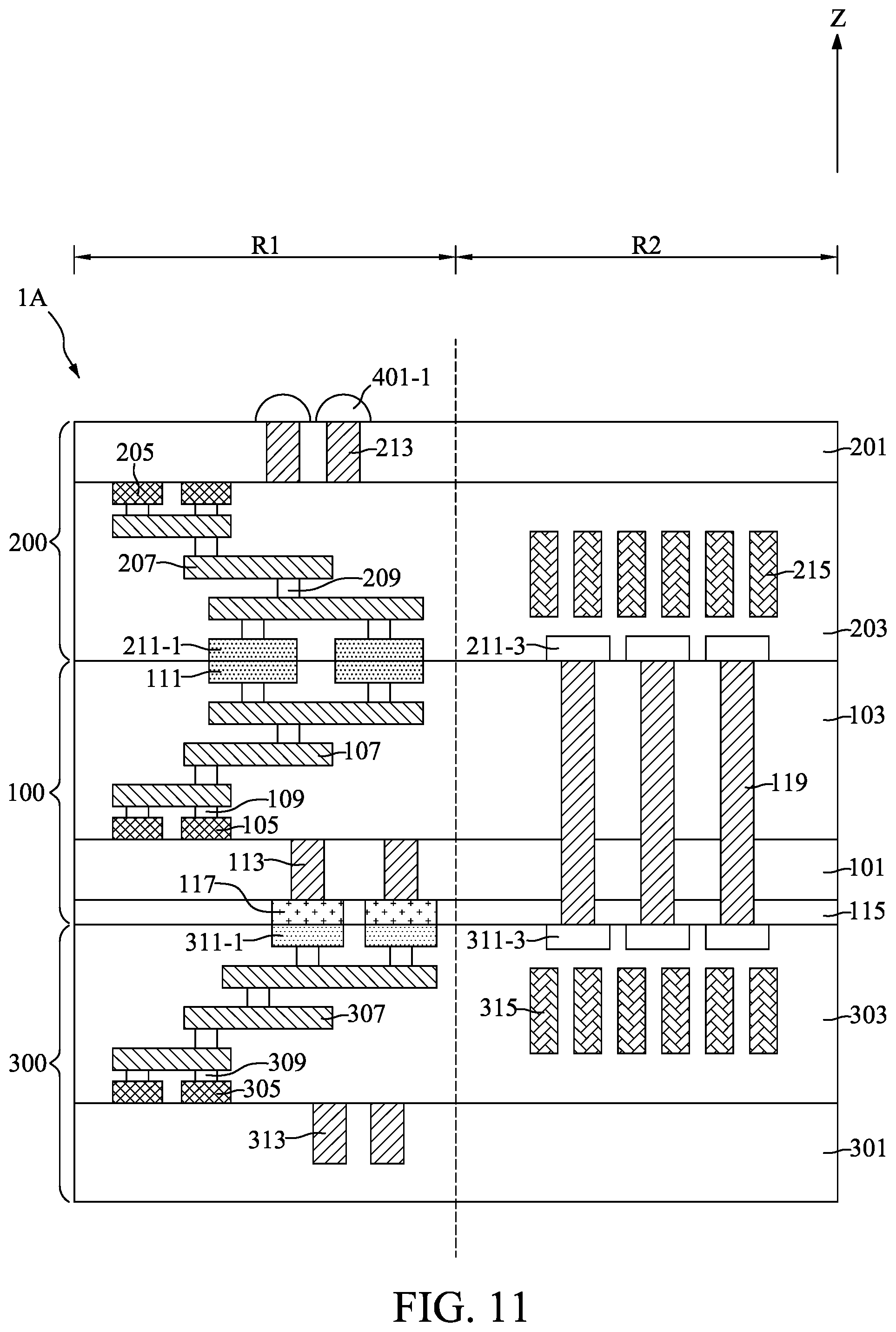 Patent US11824047 Figure 11 – Method for fabricating semiconductor device with stacked dies