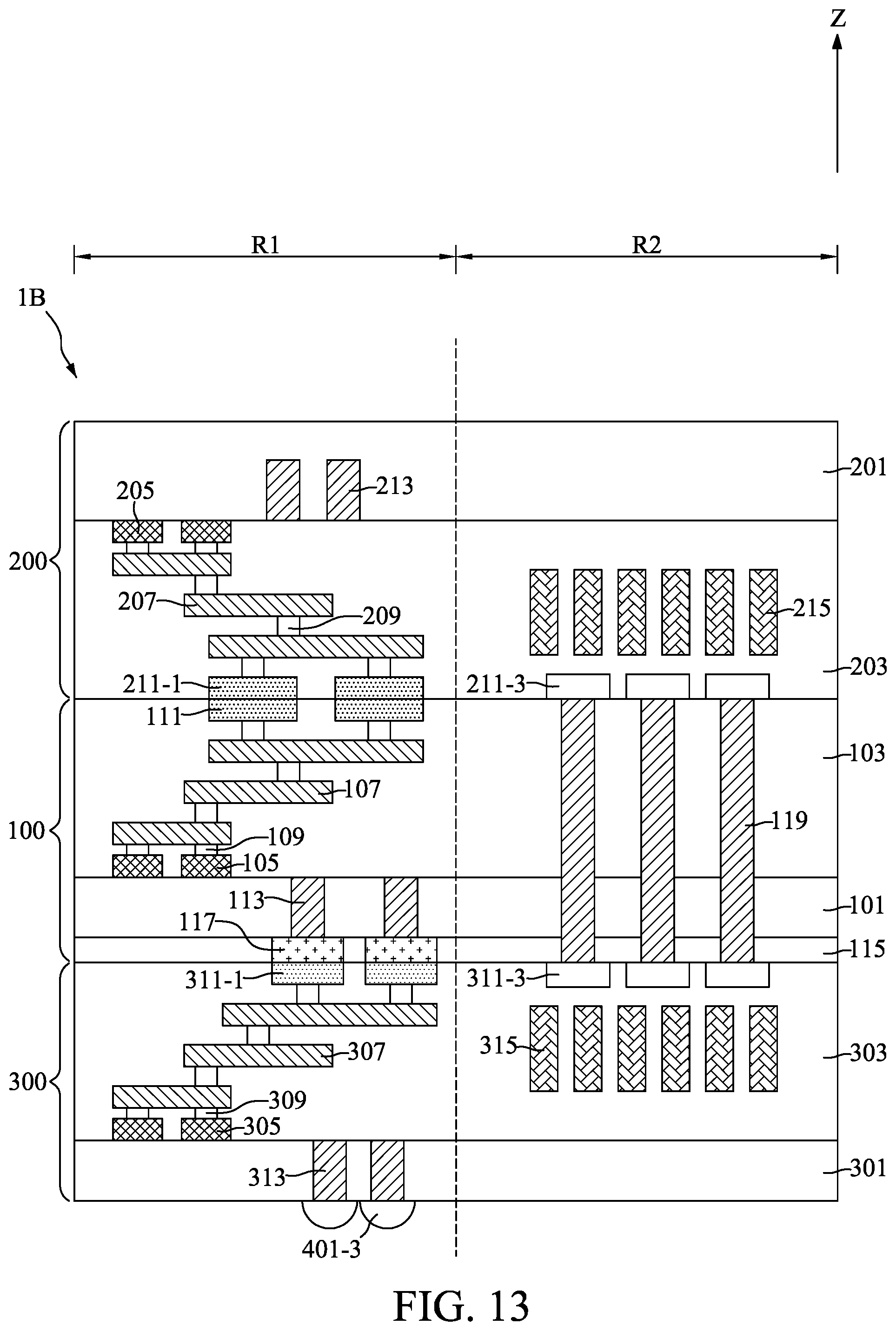 Patent US11824047 Figure 13 – Method for fabricating semiconductor device with stacked dies