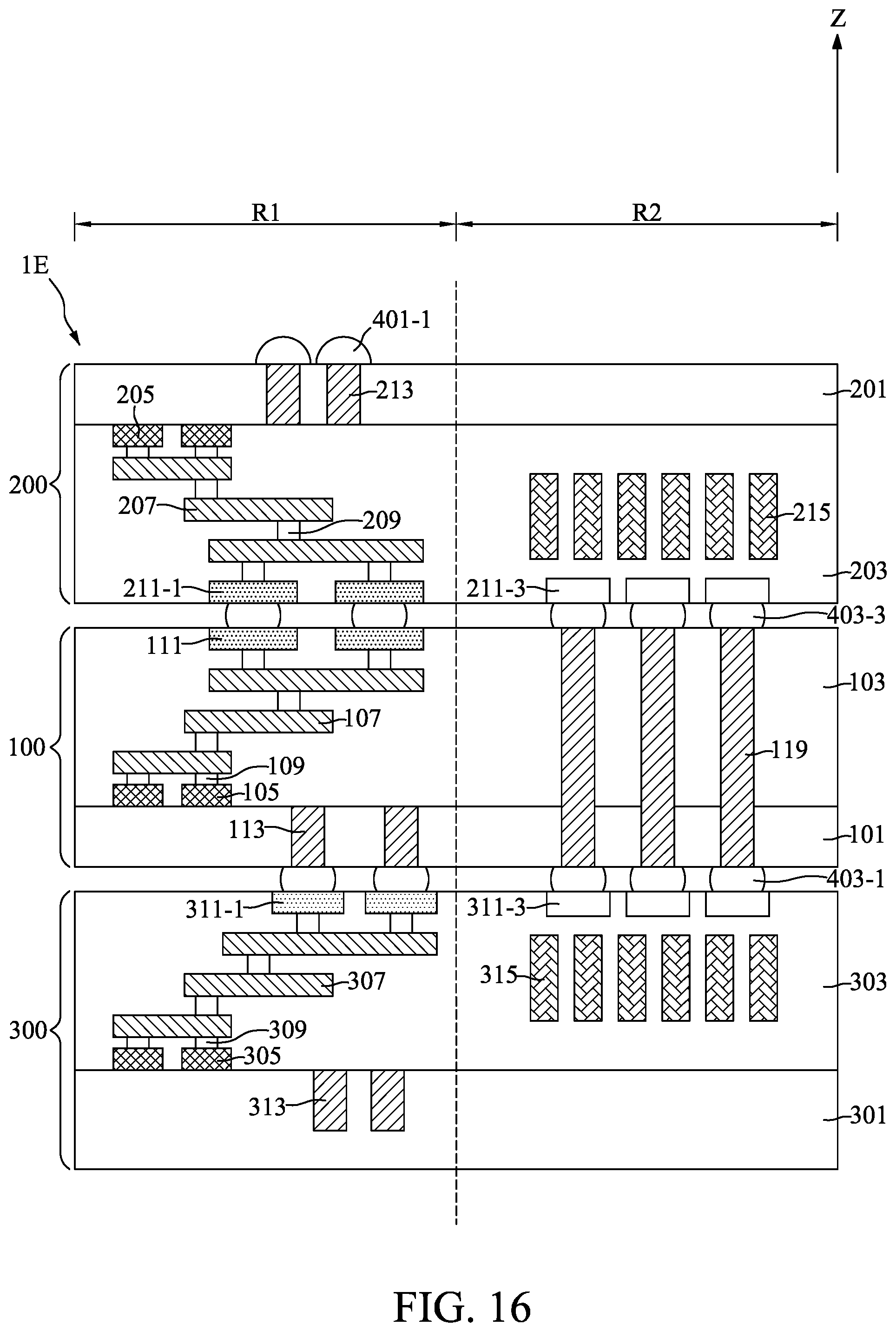 Patent US11824047 Figure 16 – Method for fabricating semiconductor device with stacked dies