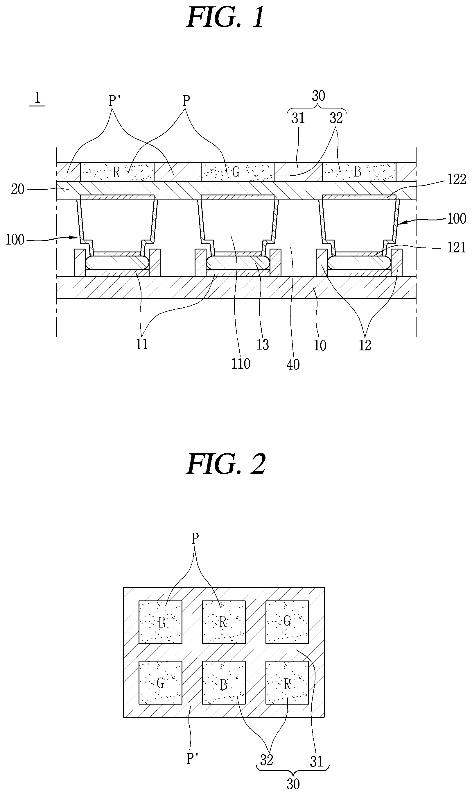 Patent US11824049 Figure 1 – Display device