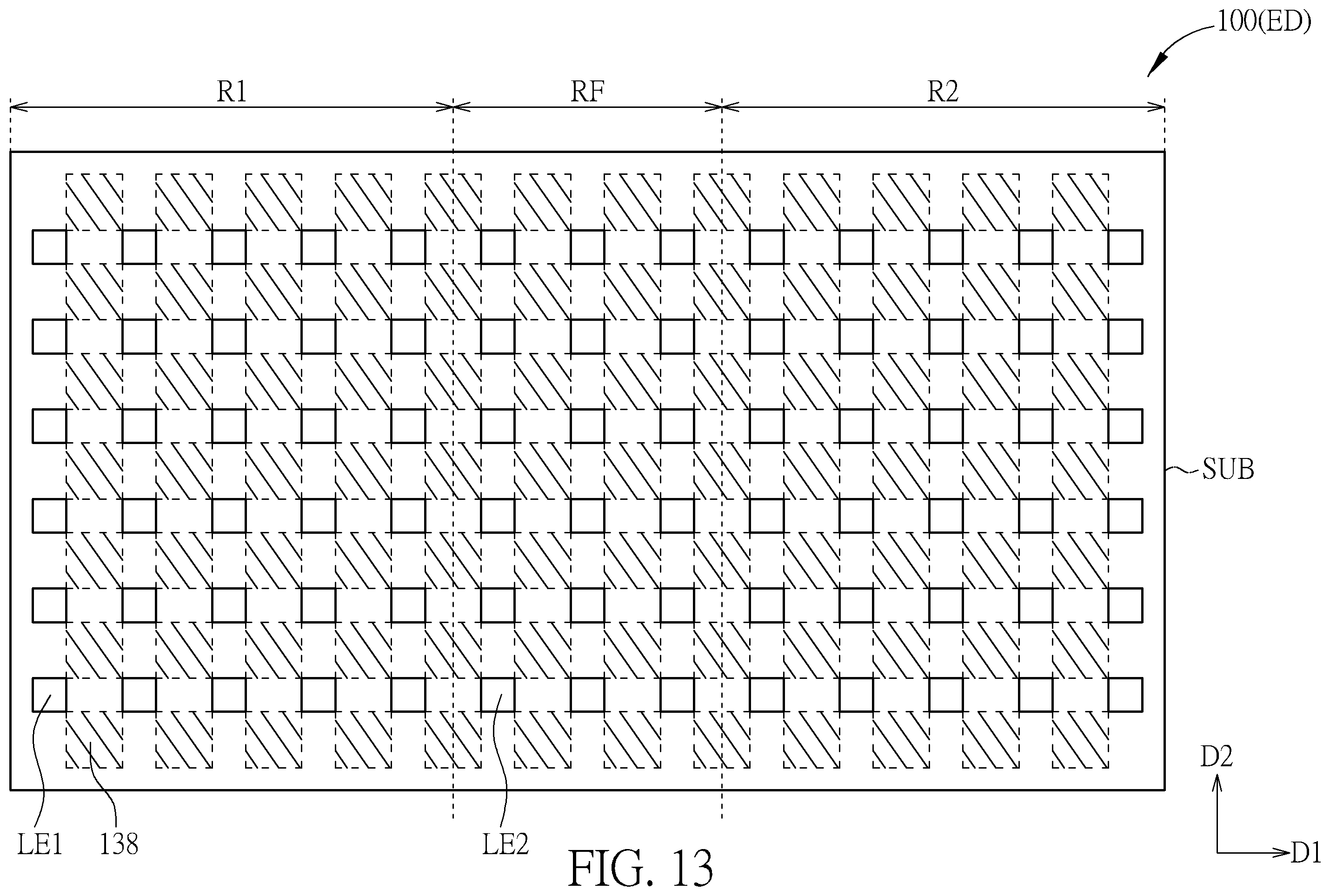 Patent US11824050 Figure 13 – Foldable display device and foldable electronic device