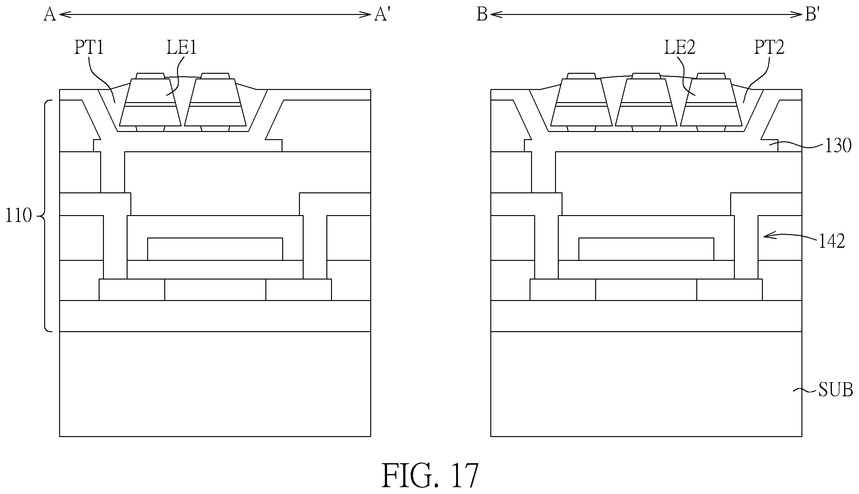 Patent US11824050 Figure 17 – Foldable display device and foldable electronic device
