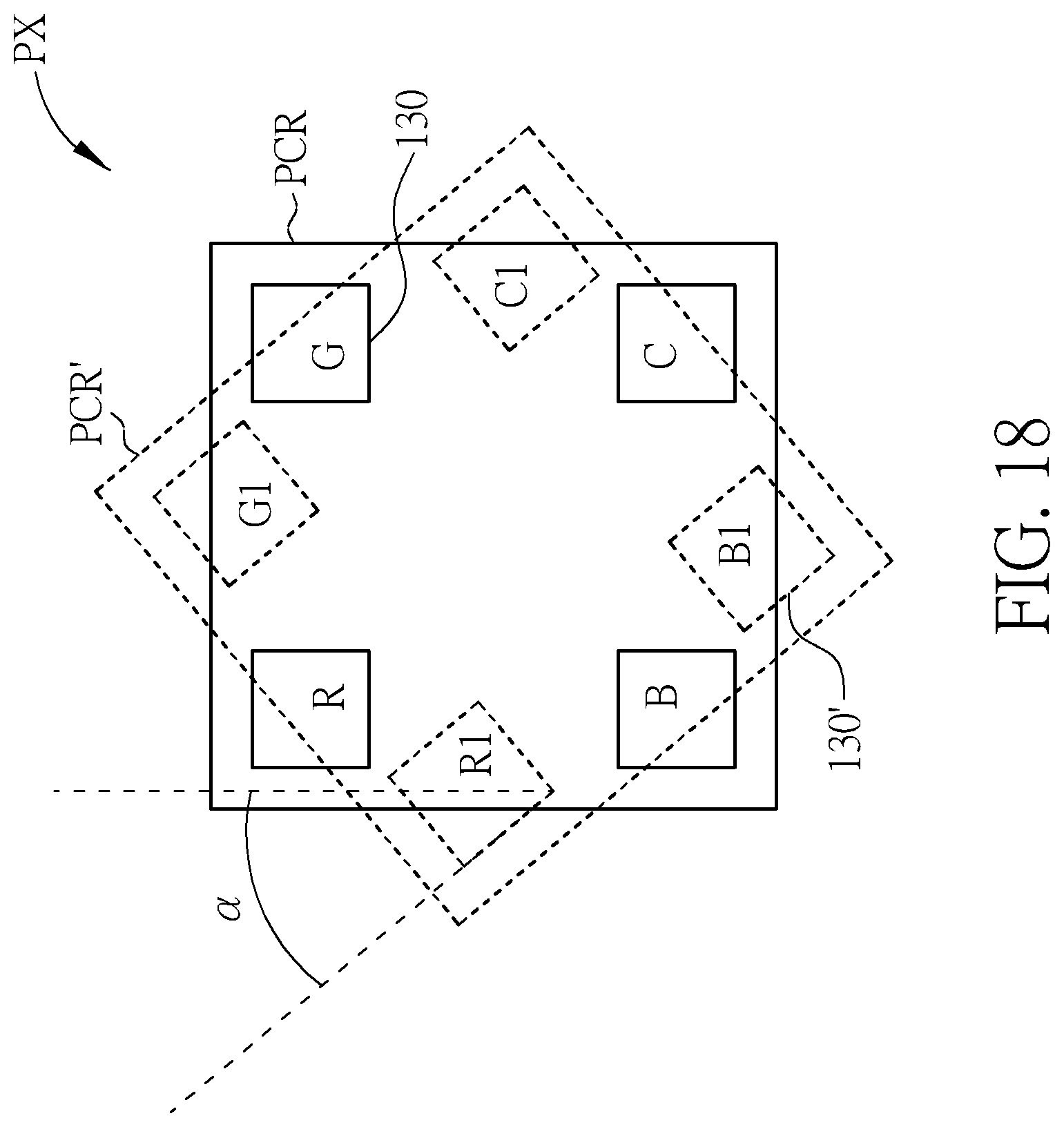 Patent US11824050 Figure 18 – Foldable display device and foldable electronic device