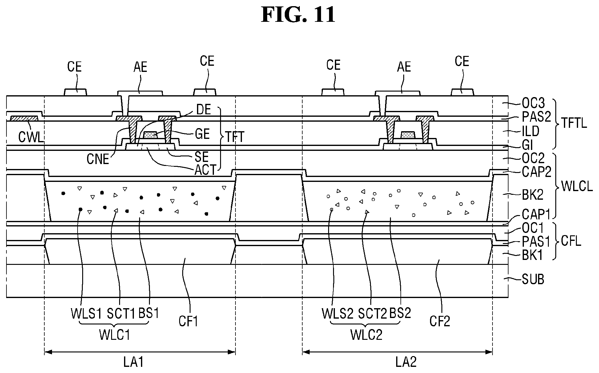 Patent US11824051 Figure 11 – Display device and tiled display device including the same