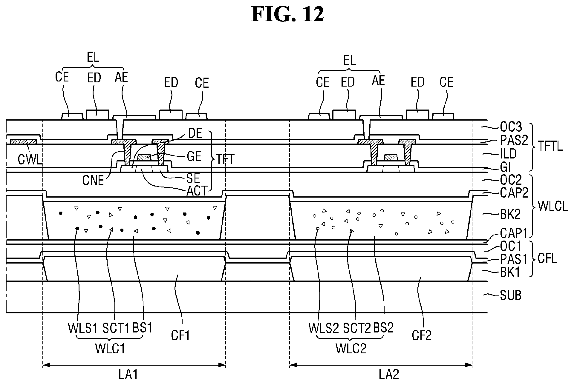 Patent US11824051 Figure 12 – Display device and tiled display device including the same