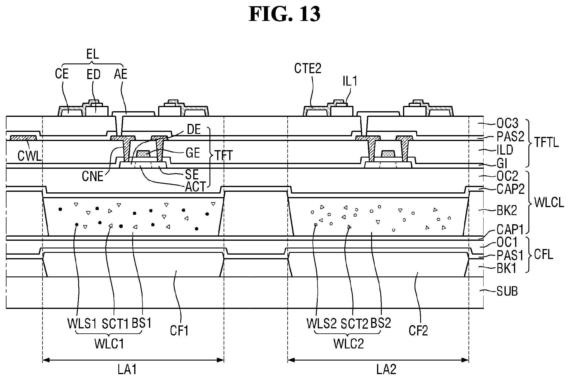 Patent US11824051 Figure 13 – Display device and tiled display device including the same