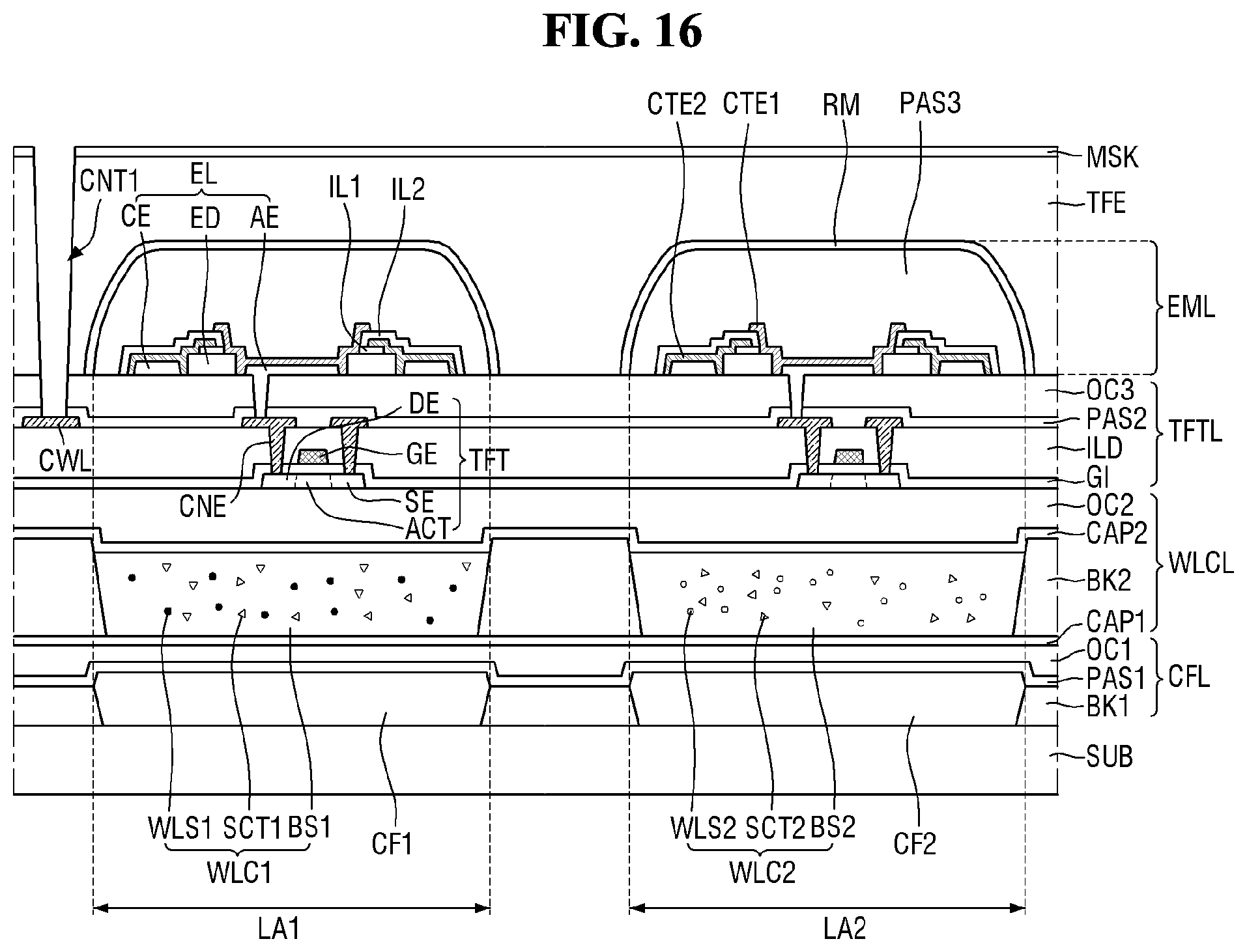 Patent US11824051 Figure 16 – Display device and tiled display device including the same