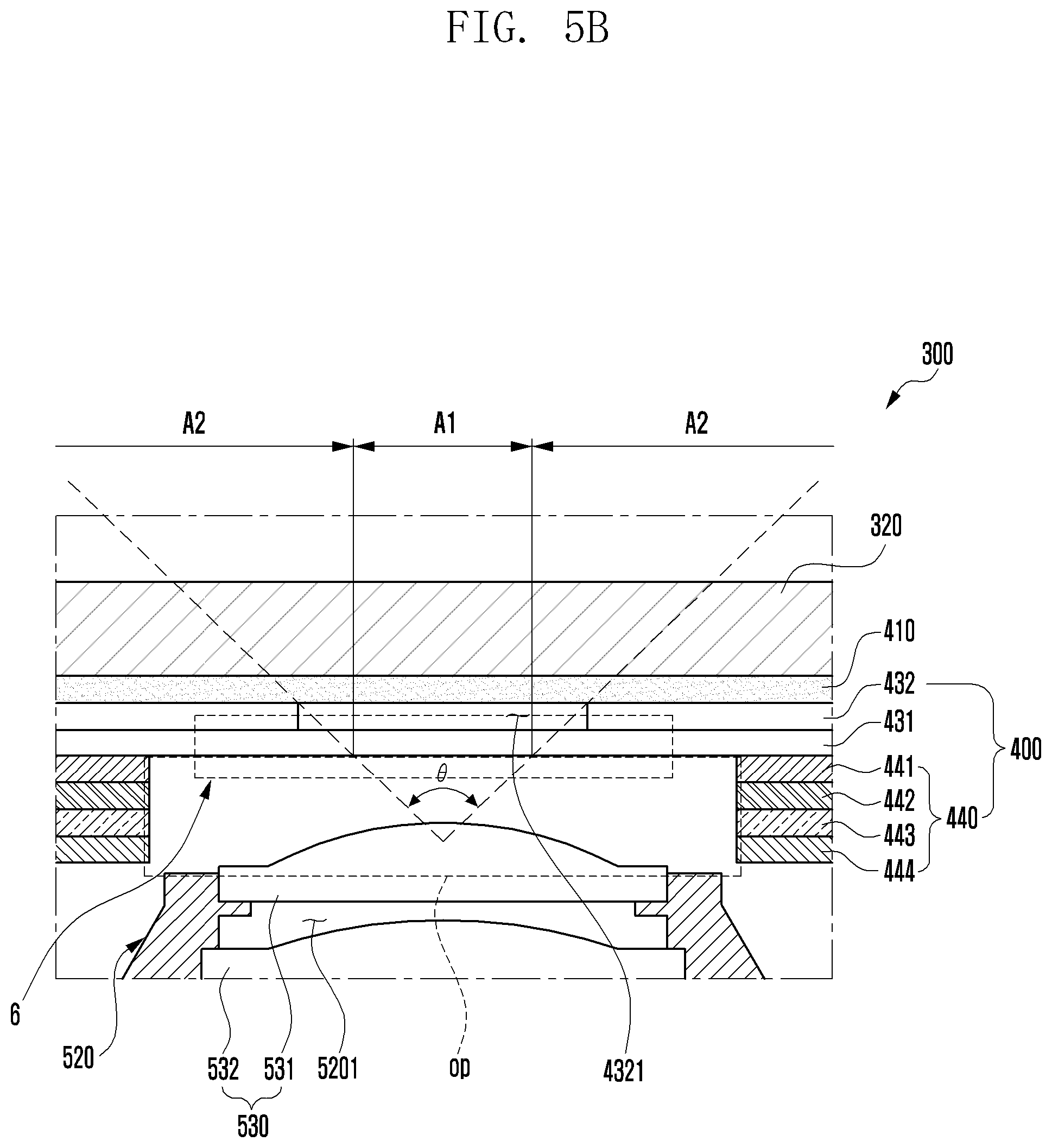 Patent US11824053 Figure 6 – Electronic device including display and camera device