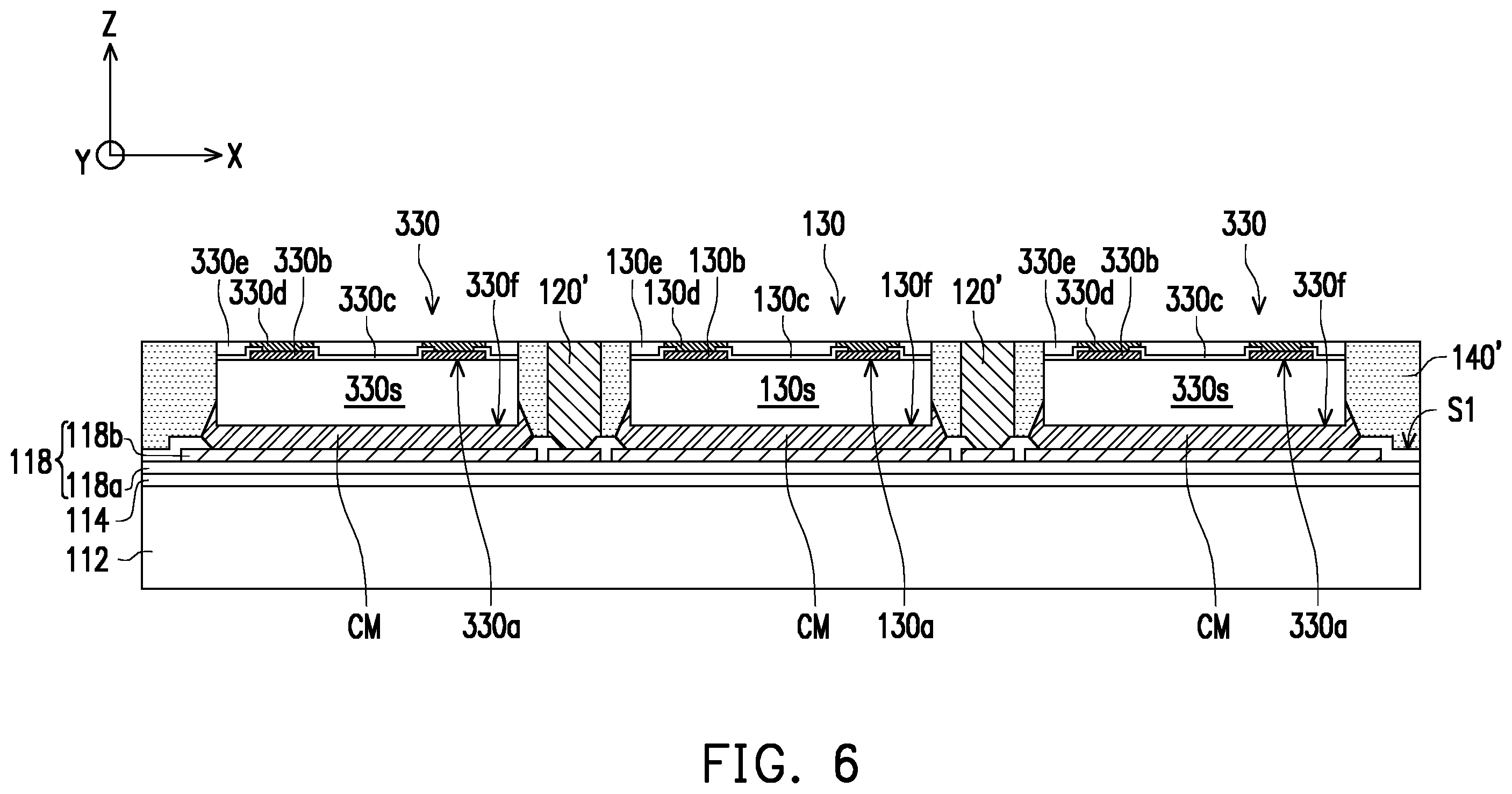 Patent US11824054 Figure 6 – Package structure
