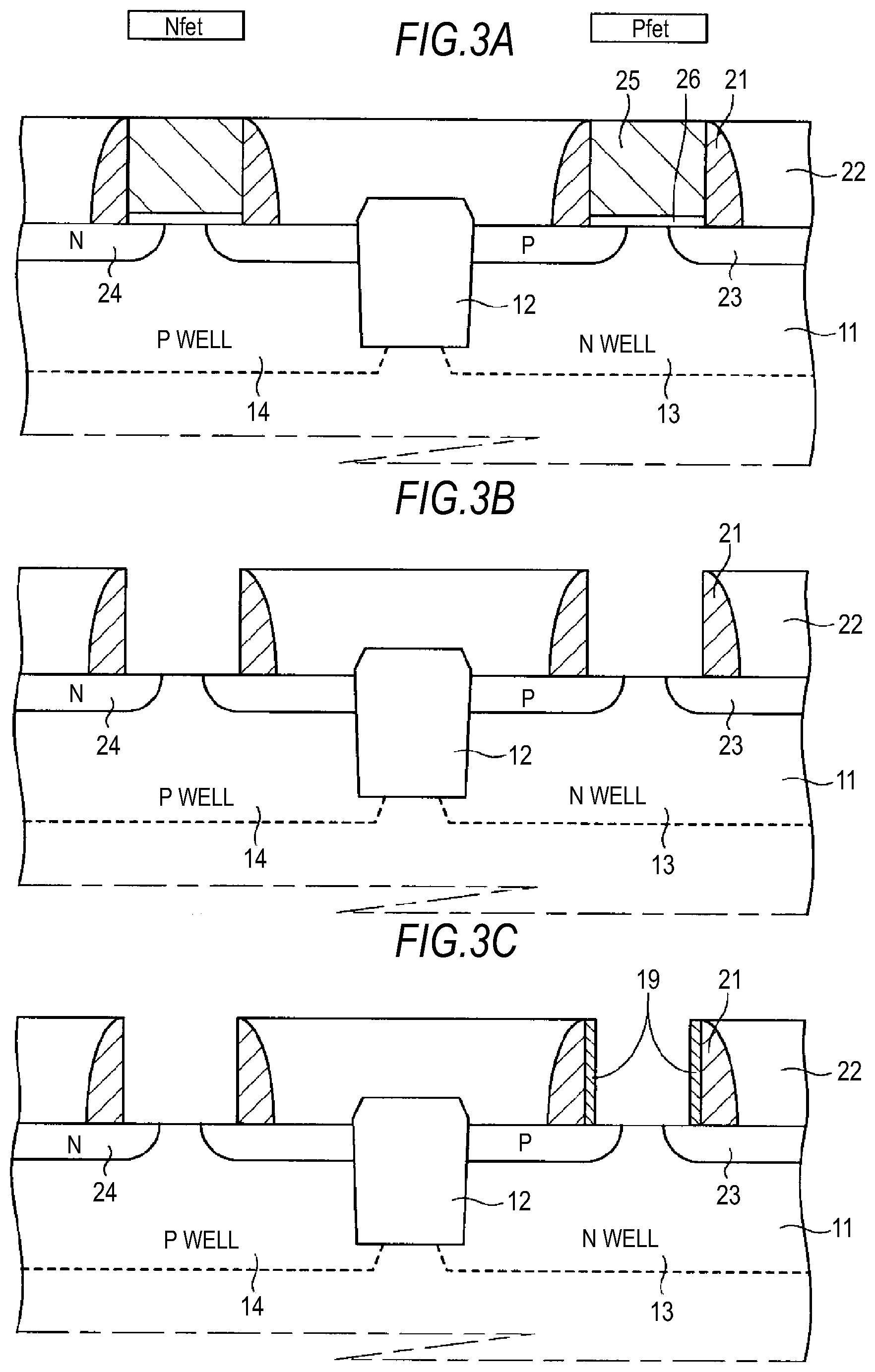 Patent US11824057 Figure 3 – Semiconductor device with fin-type field effect transistor
