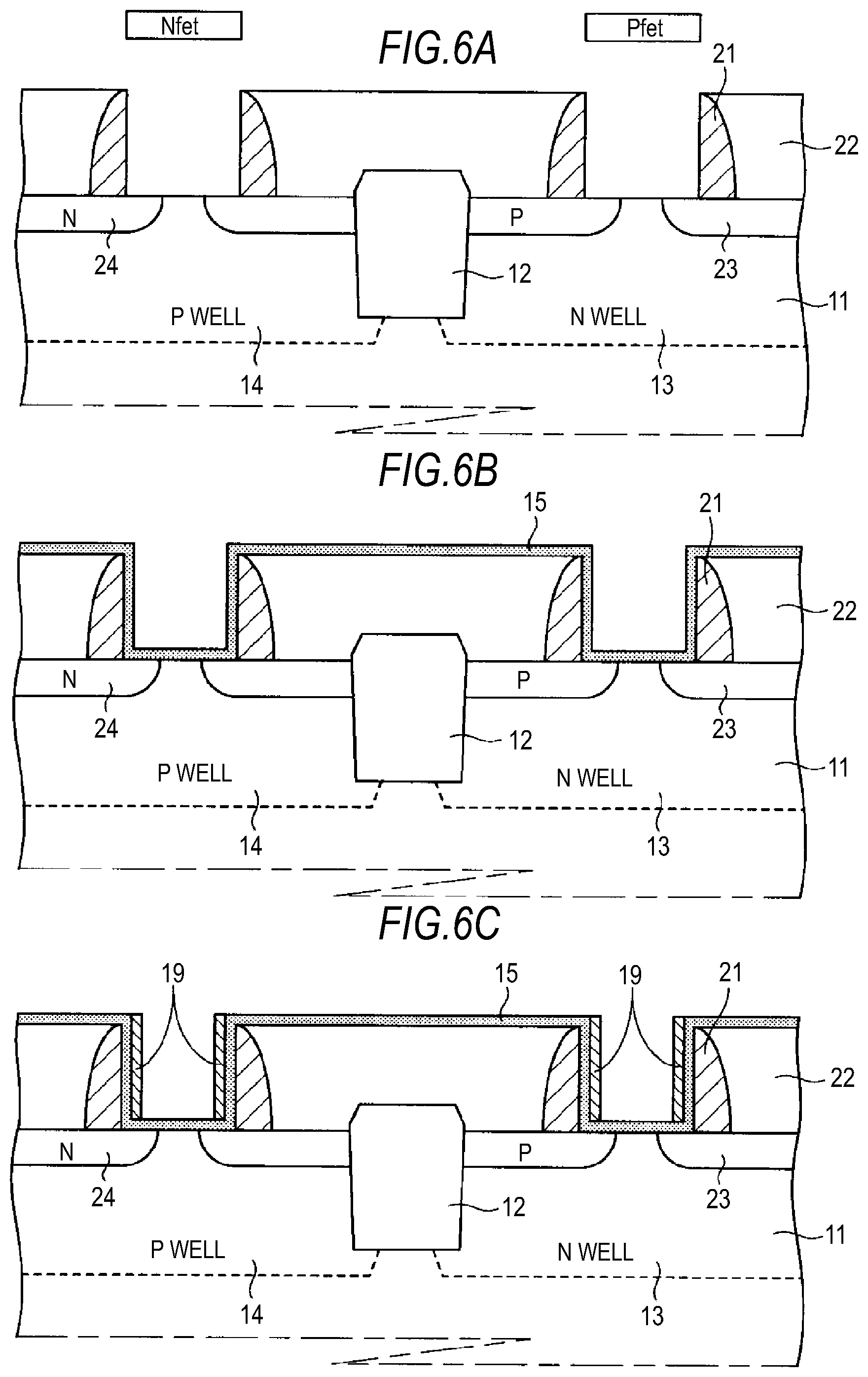 Patent US11824057 Figure 6 – Semiconductor device with fin-type field effect transistor