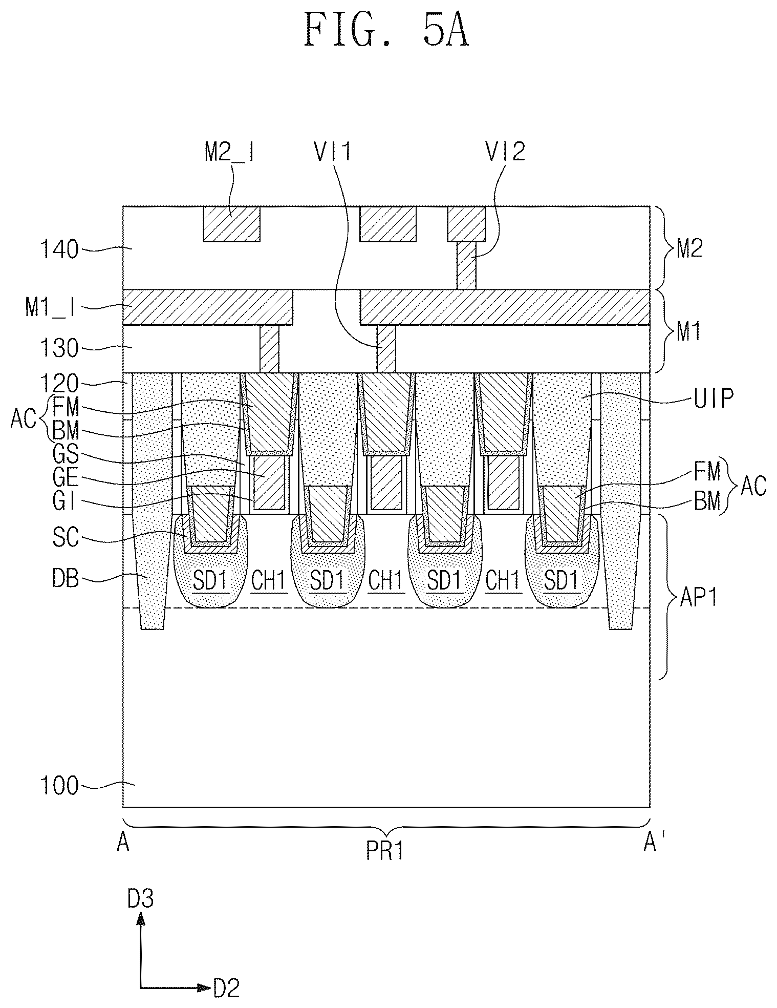 Patent US11824059 Figure 5 – Semiconductor device