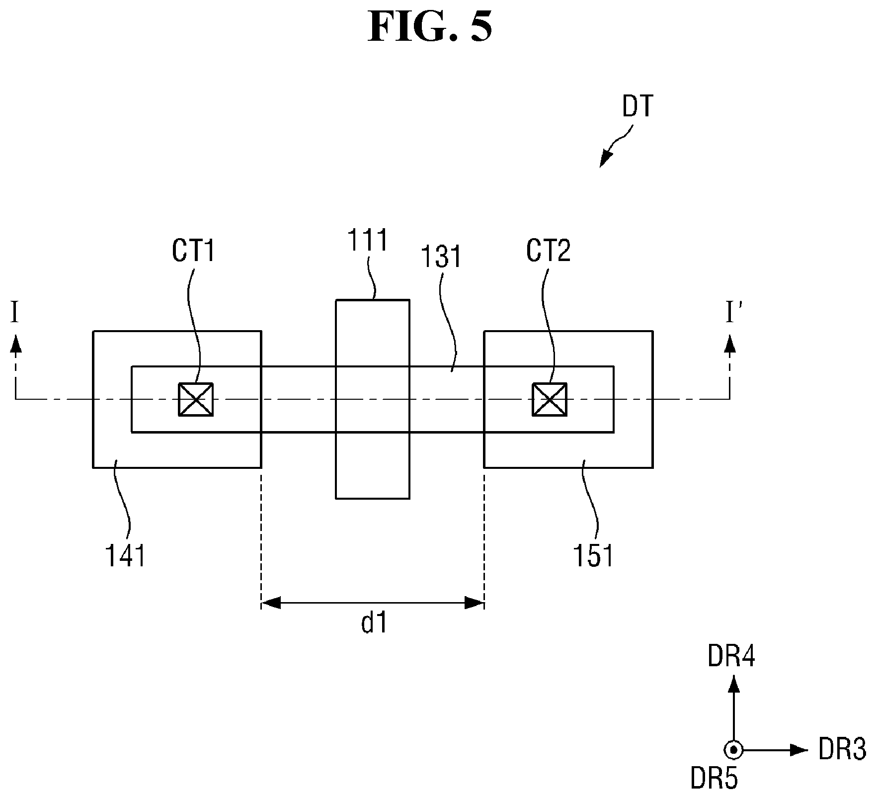 Patent US11824061 Figure 5 – Display device and method of manufacturing the same