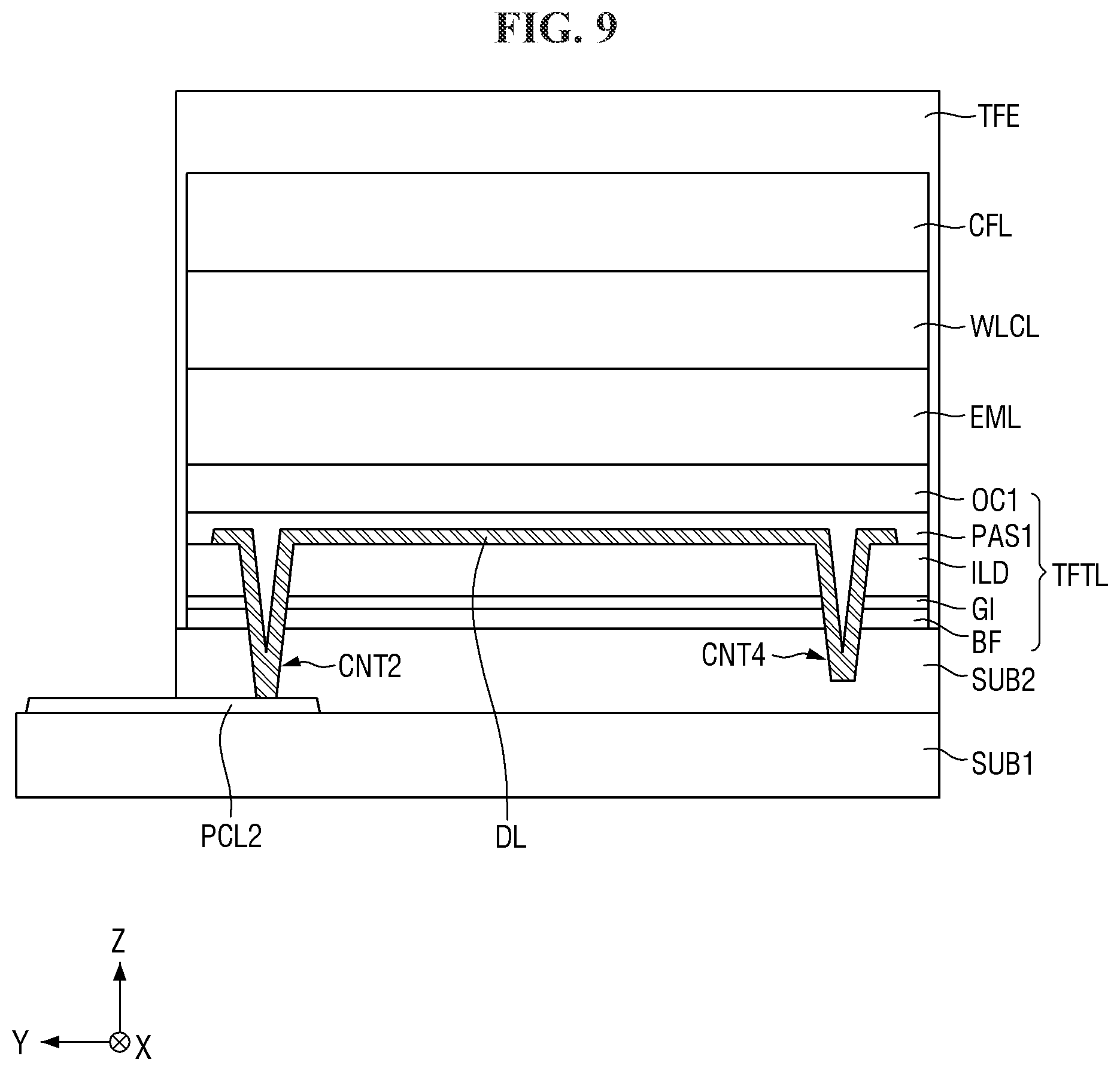 Patent US11824064 Figure 8 – Display device, method of manufacturing the same, and tiled display device including the same