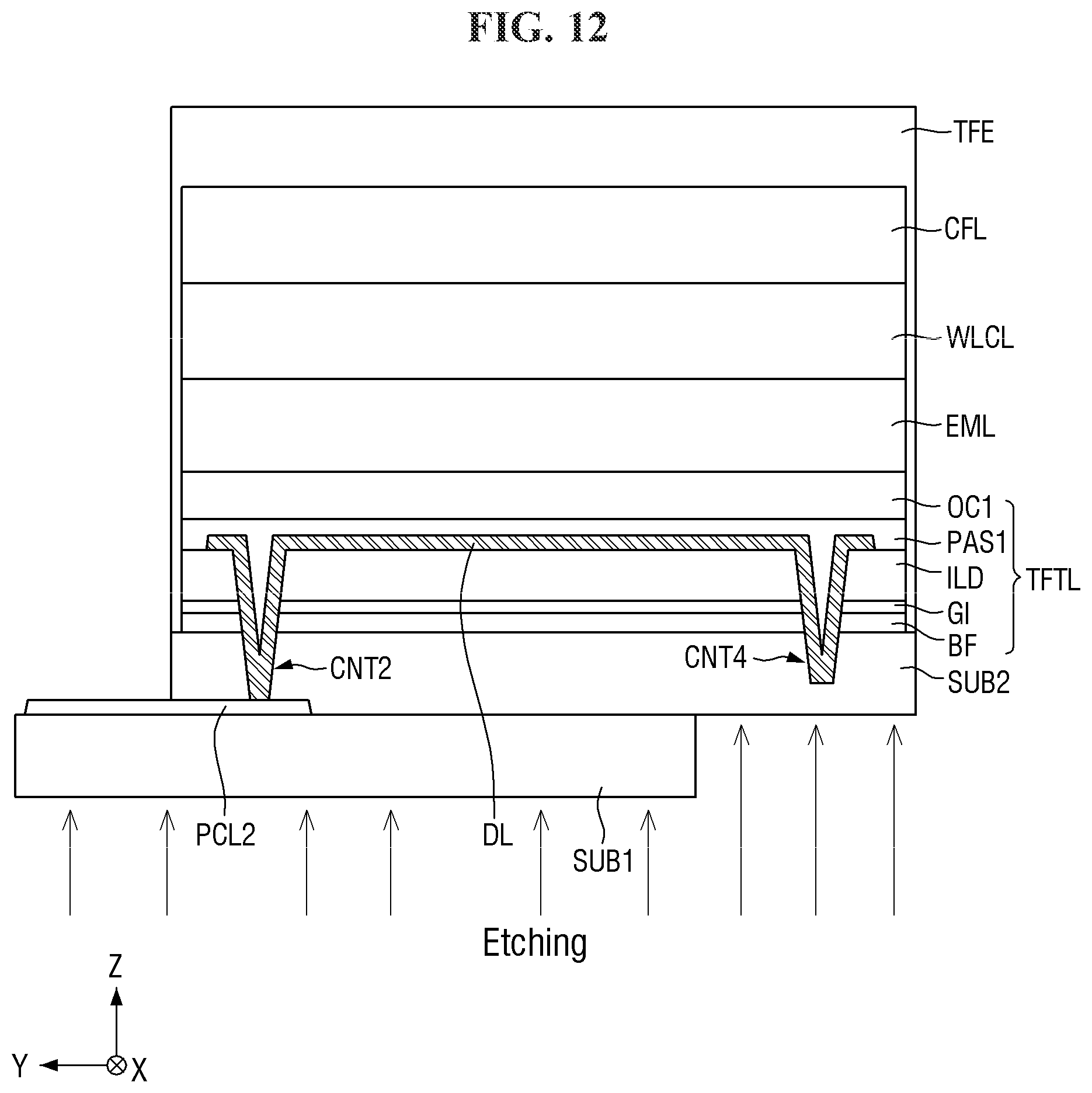 Patent US11824064 Figure 11 – Display device, method of manufacturing the same, and tiled display device including the same
