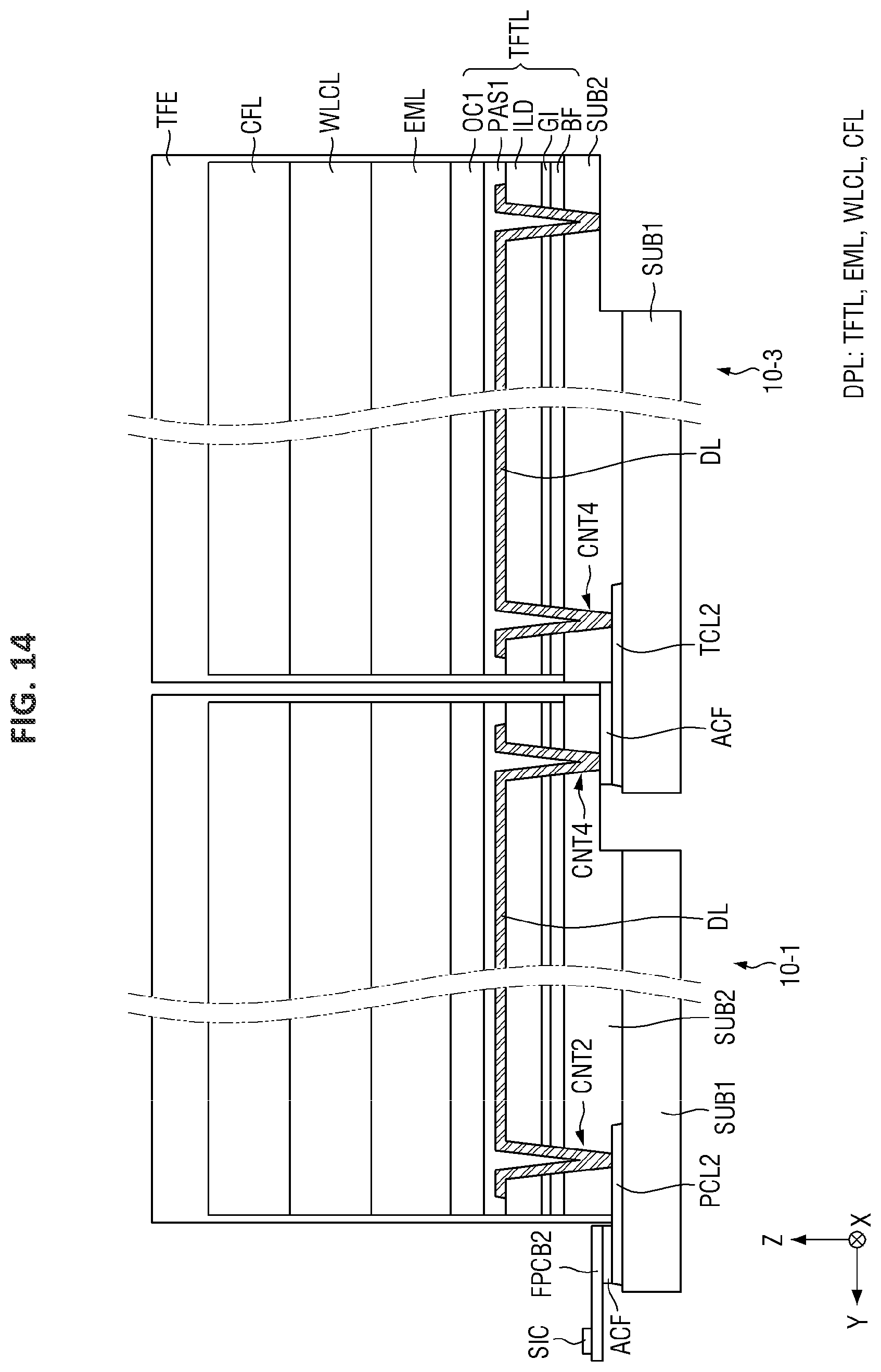 Patent US11824064 Figure 13 – Display device, method of manufacturing the same, and tiled display device including the same