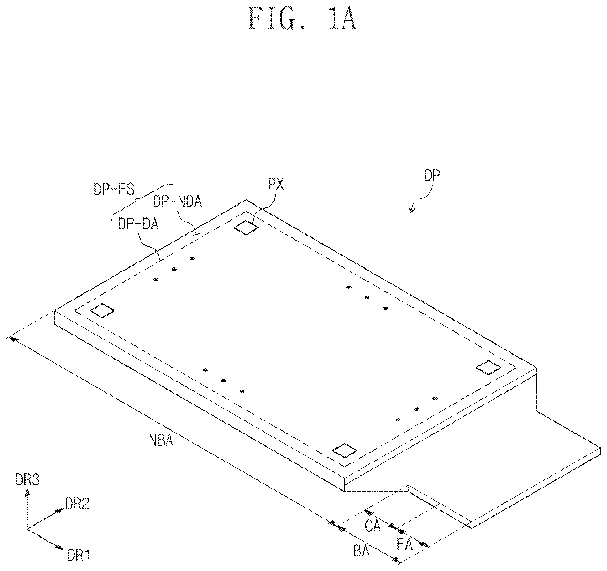 Patent US11824065 Figure 1 – Display panel and method for manufacturing the same