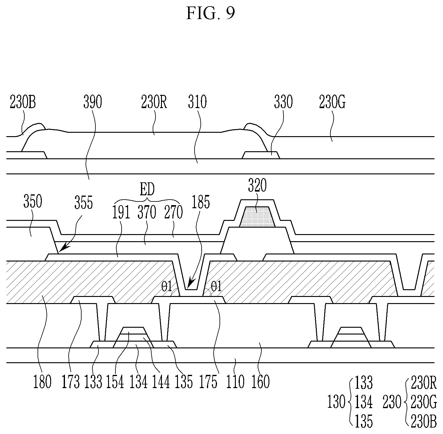 Patent US11824066 Figure 13 – Display device and manufacturing method thereof