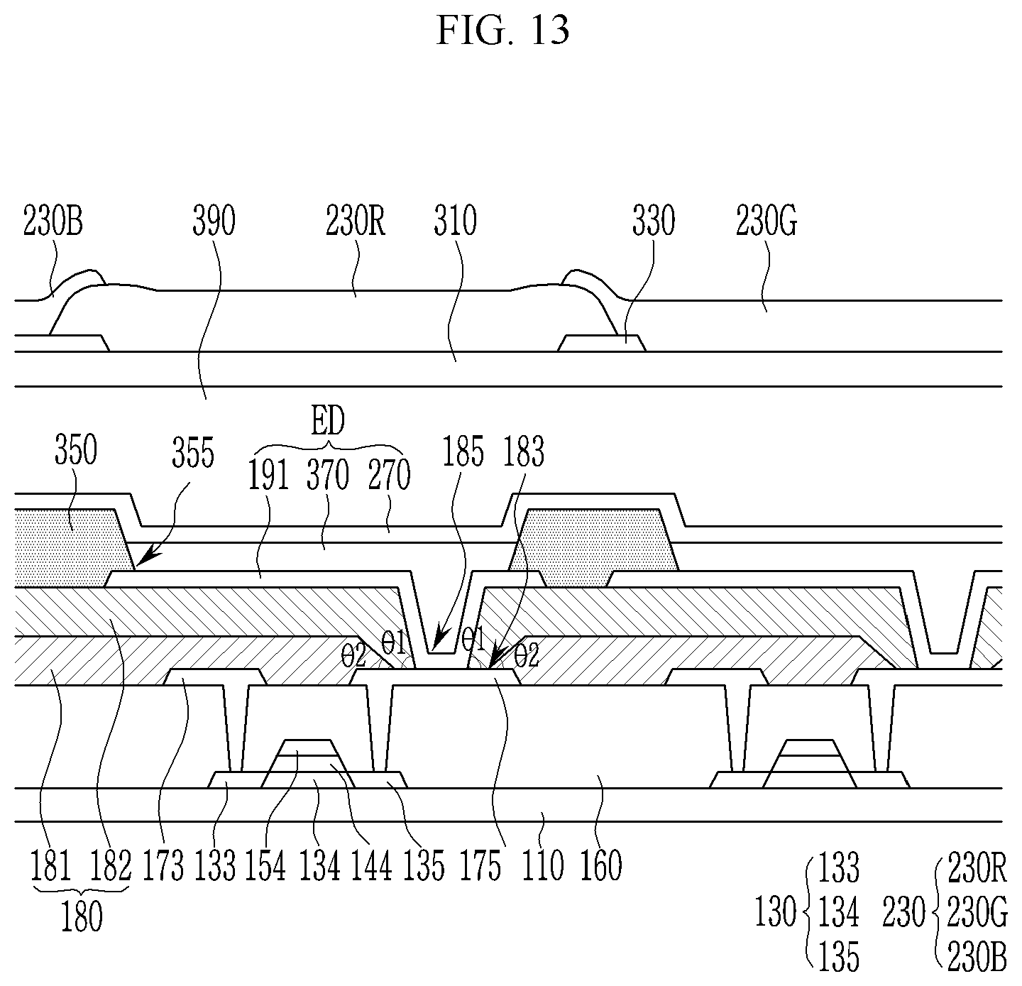 Patent US11824066 Figure 17 – Display device and manufacturing method thereof