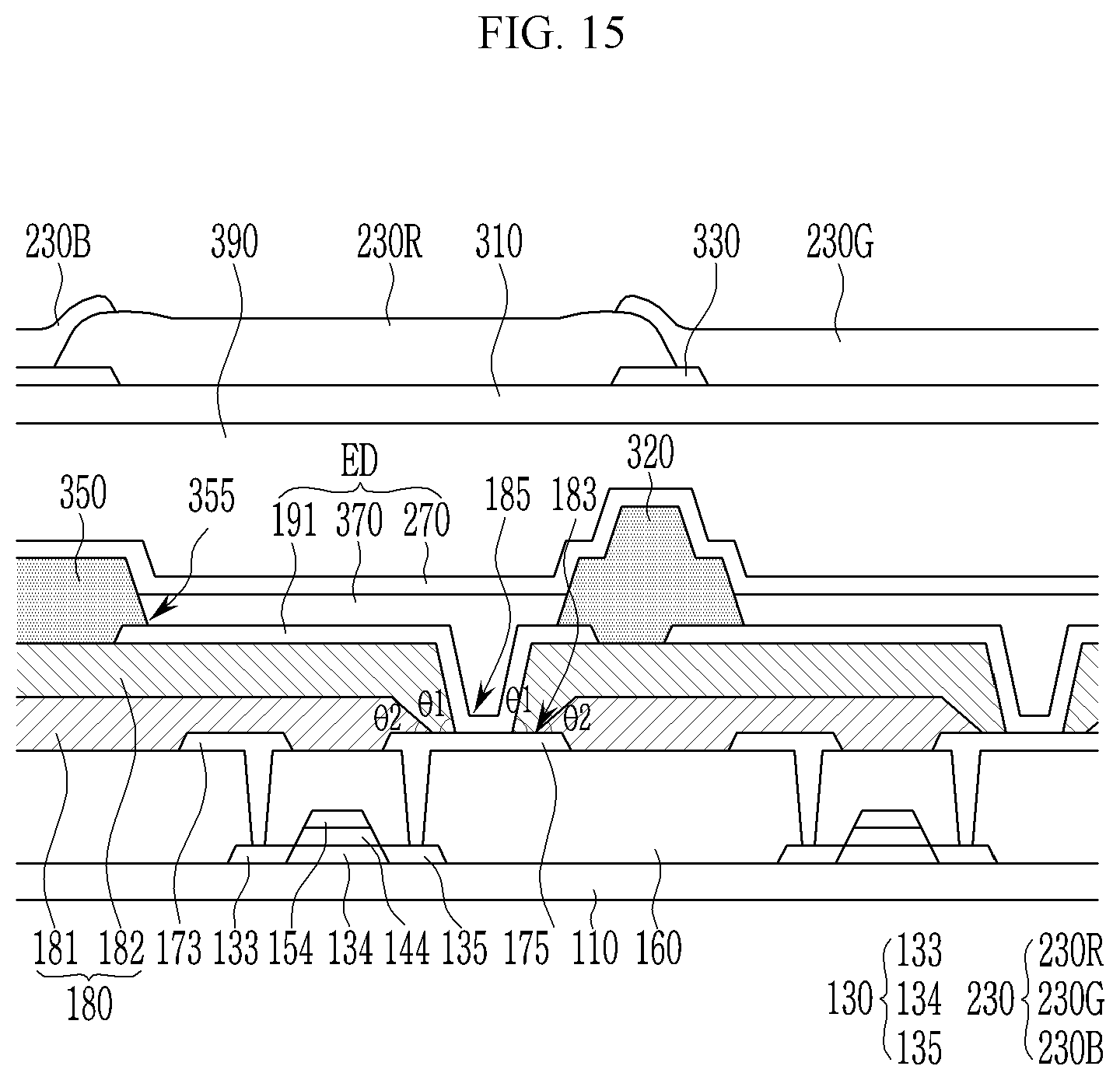 Patent US11824066 Figure 19 – Display device and manufacturing method thereof