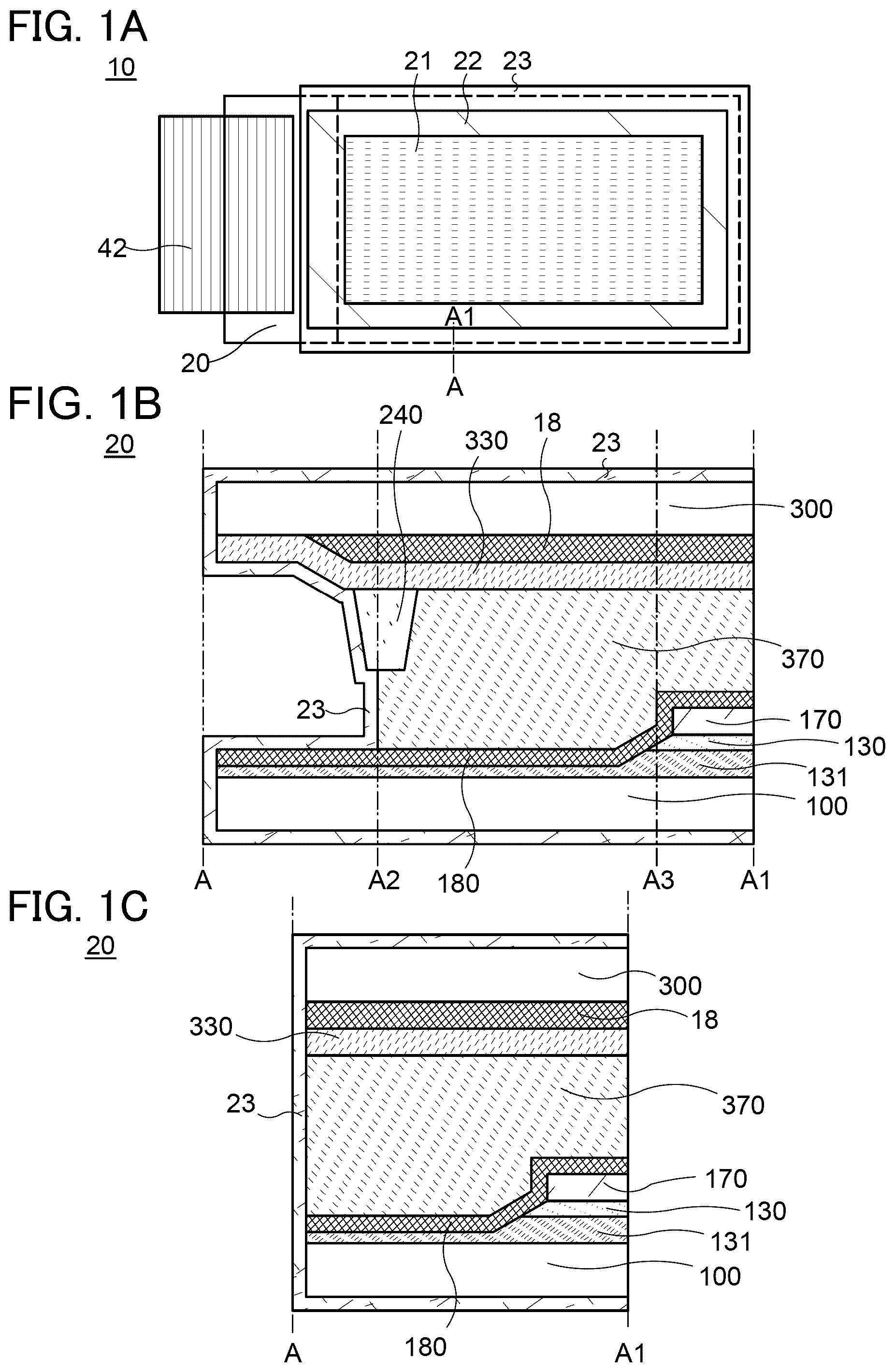 Patent US11824068 Figure 1 – Display device, manufacturing method of display device, and electronic device