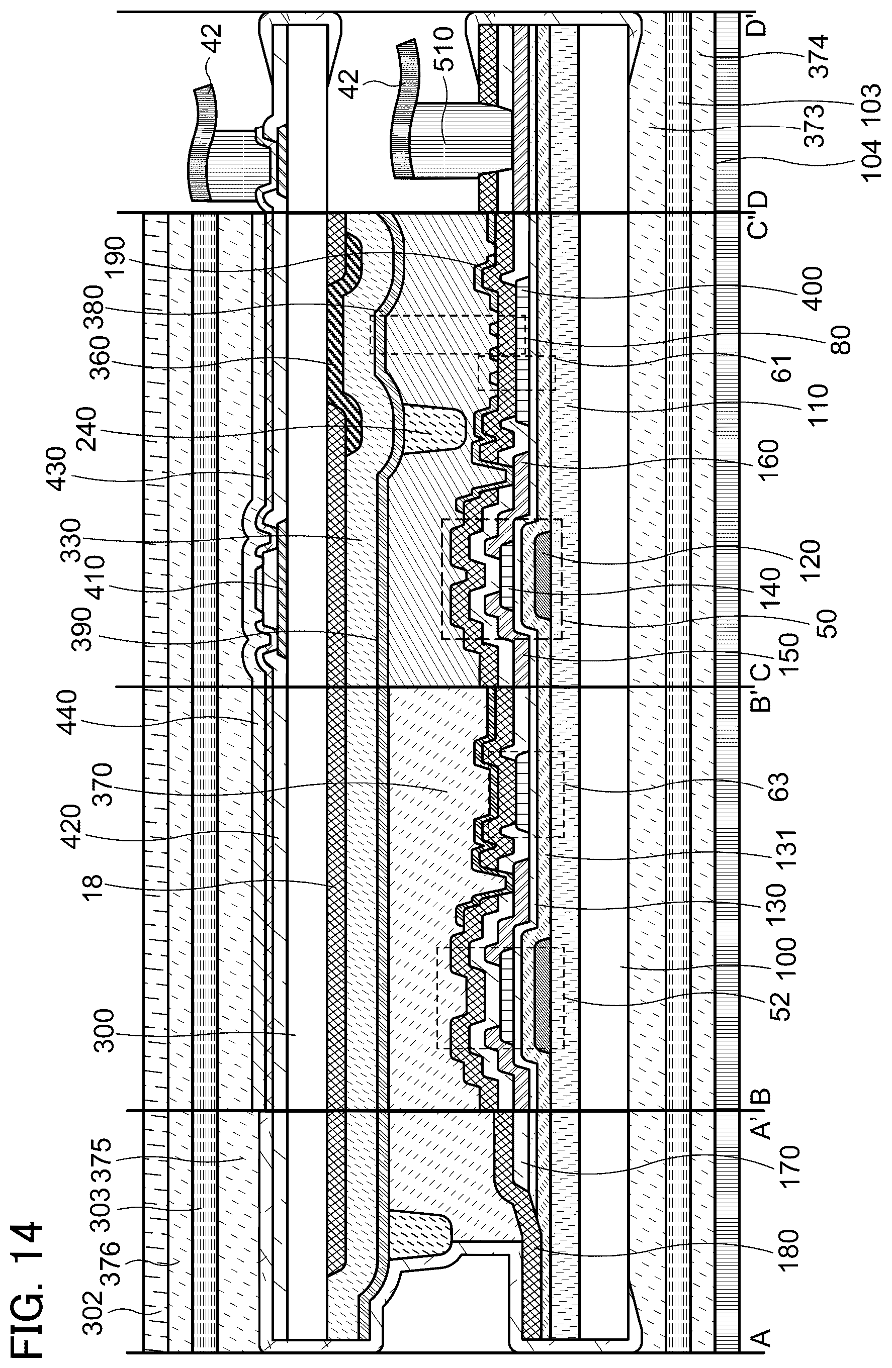 Patent US11824068 Figure 14 – Display device, manufacturing method of display device, and electronic device