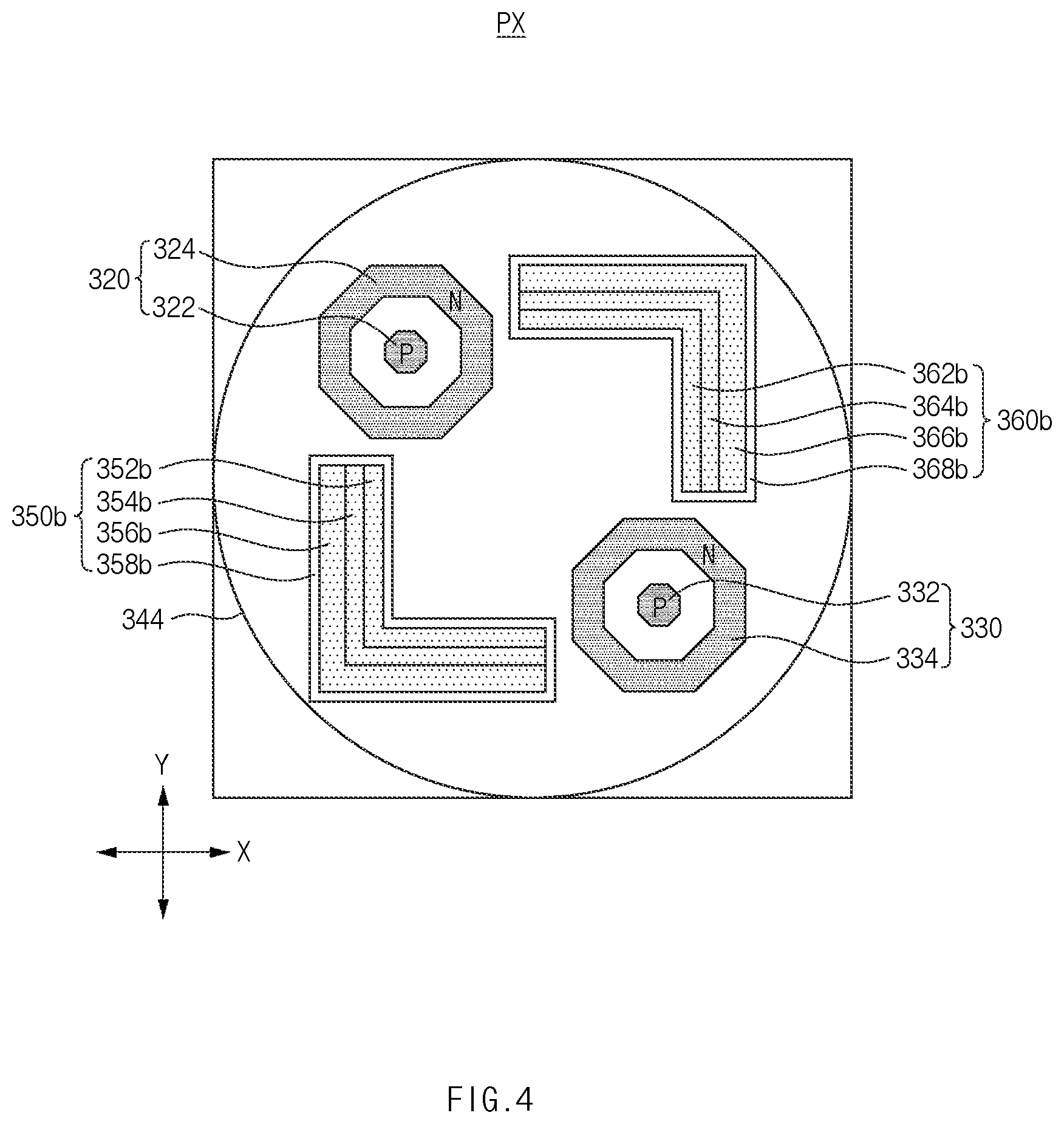 Patent US11824069 Figure 6 – Image sensing device including noise blocking structures