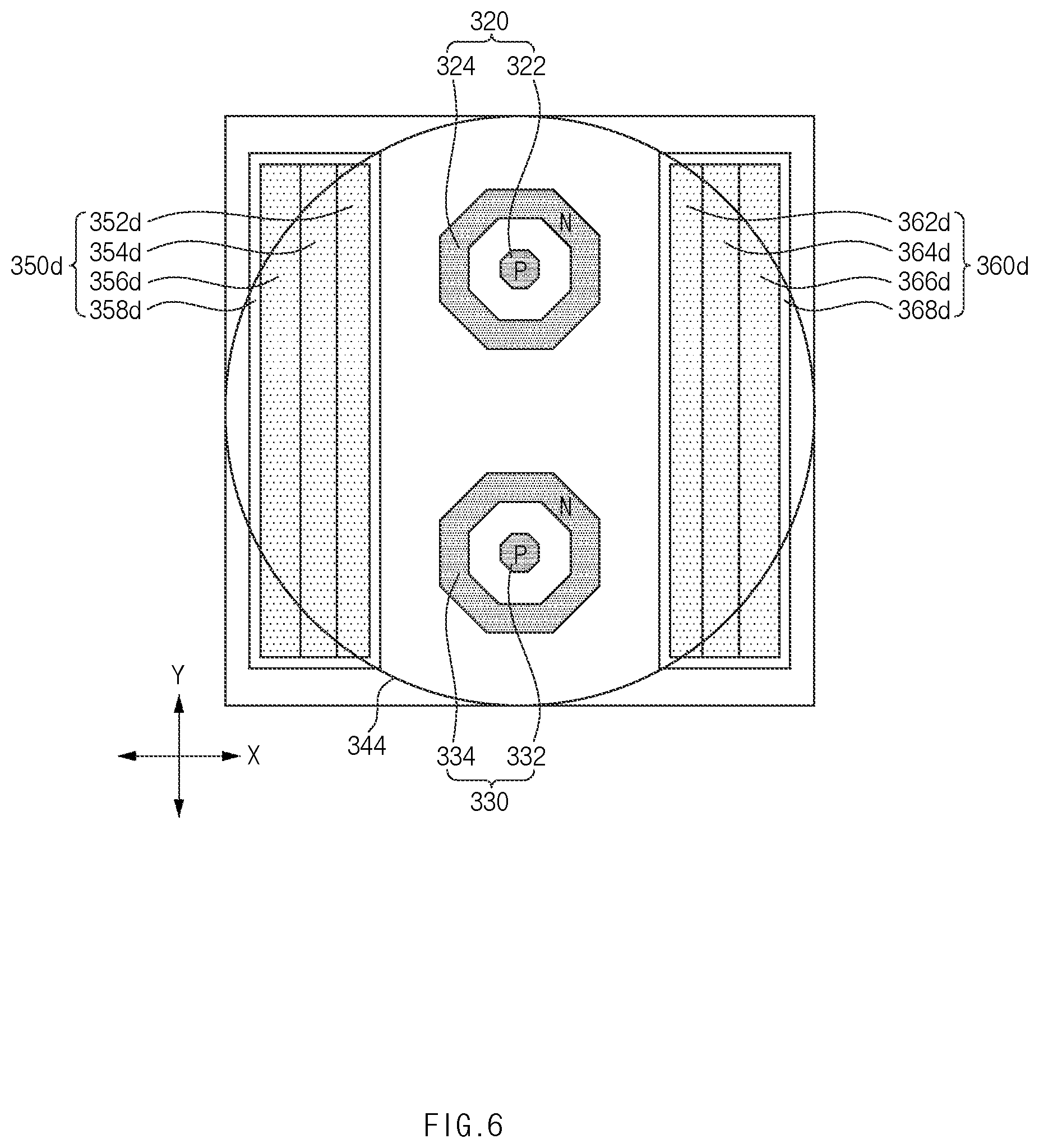 Patent US11824069 Figure 8 – Image sensing device including noise blocking structures