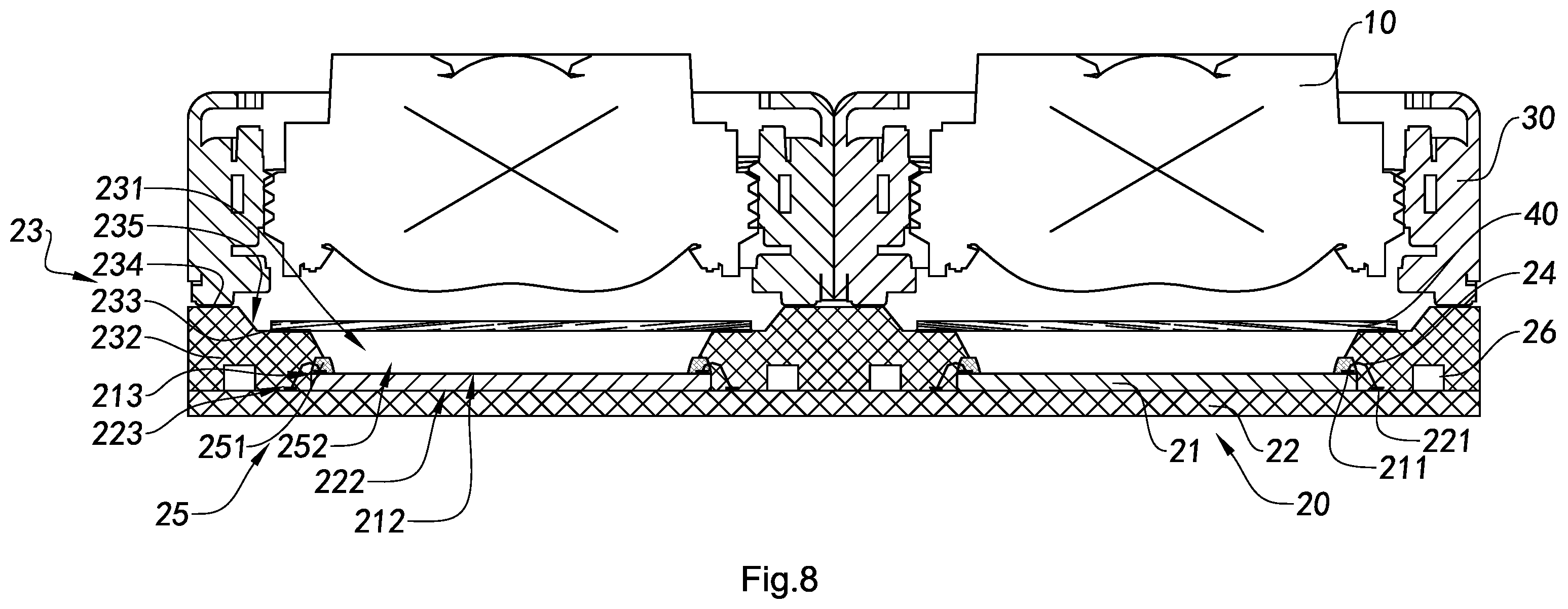 Patent US11824071 Figure 7 – Camera module and molded photosensitive assembly and manufacturing method thereof, and electronic device