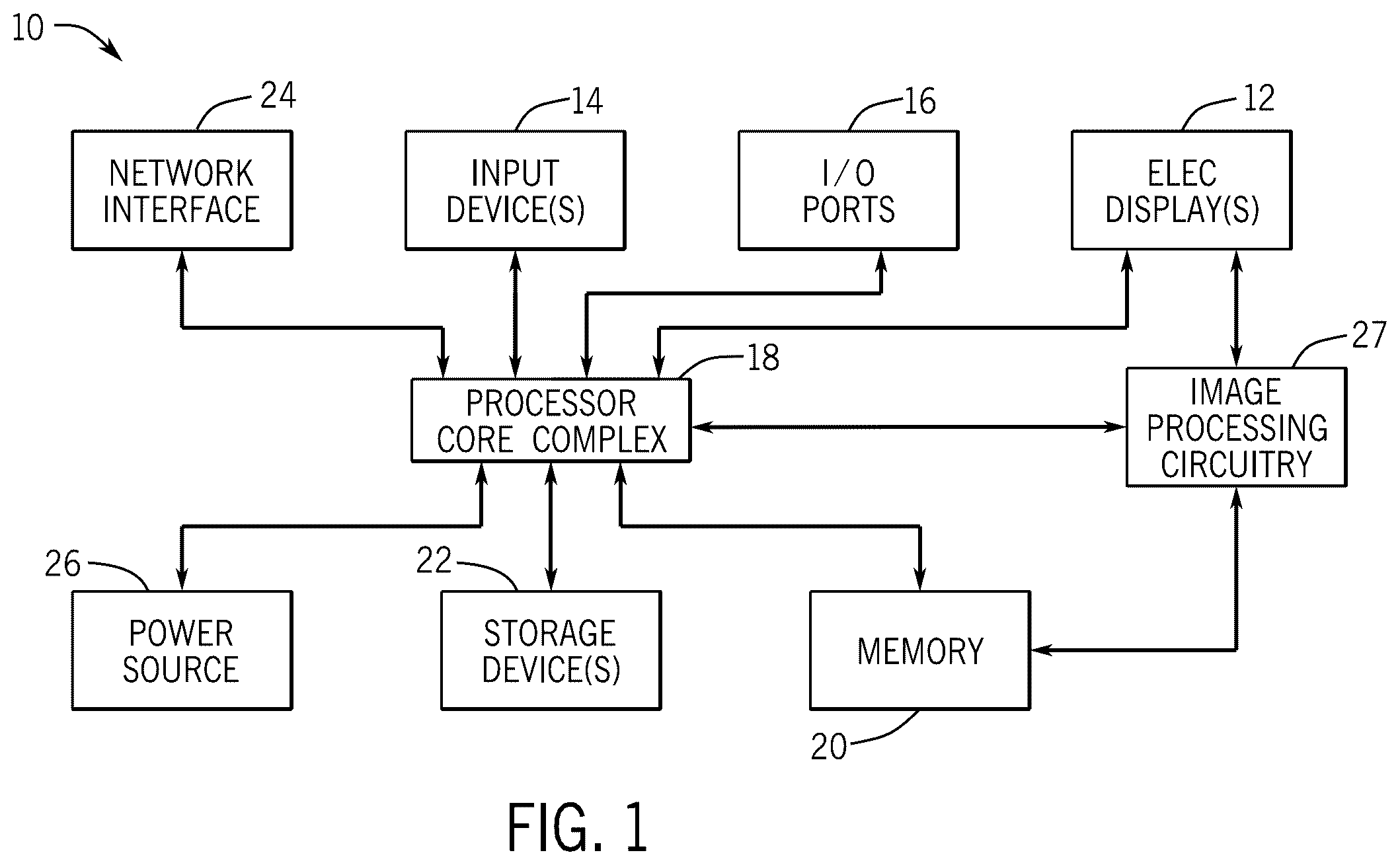 Patent US11824072 Figure 1 – Digital optical cross-talk compensation systems and methods