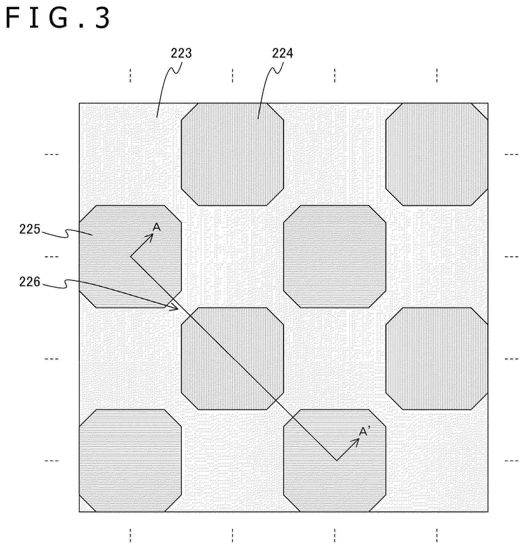 Patent US11824074 Figure 3 – Imaging element and imaging apparatus including incident light attenuating section between color filters