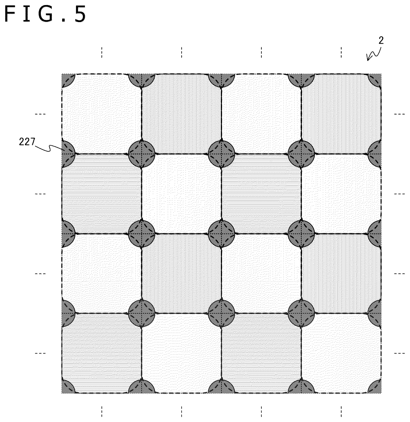 Patent US11824074 Figure 5 – Imaging element and imaging apparatus including incident light attenuating section between color filters