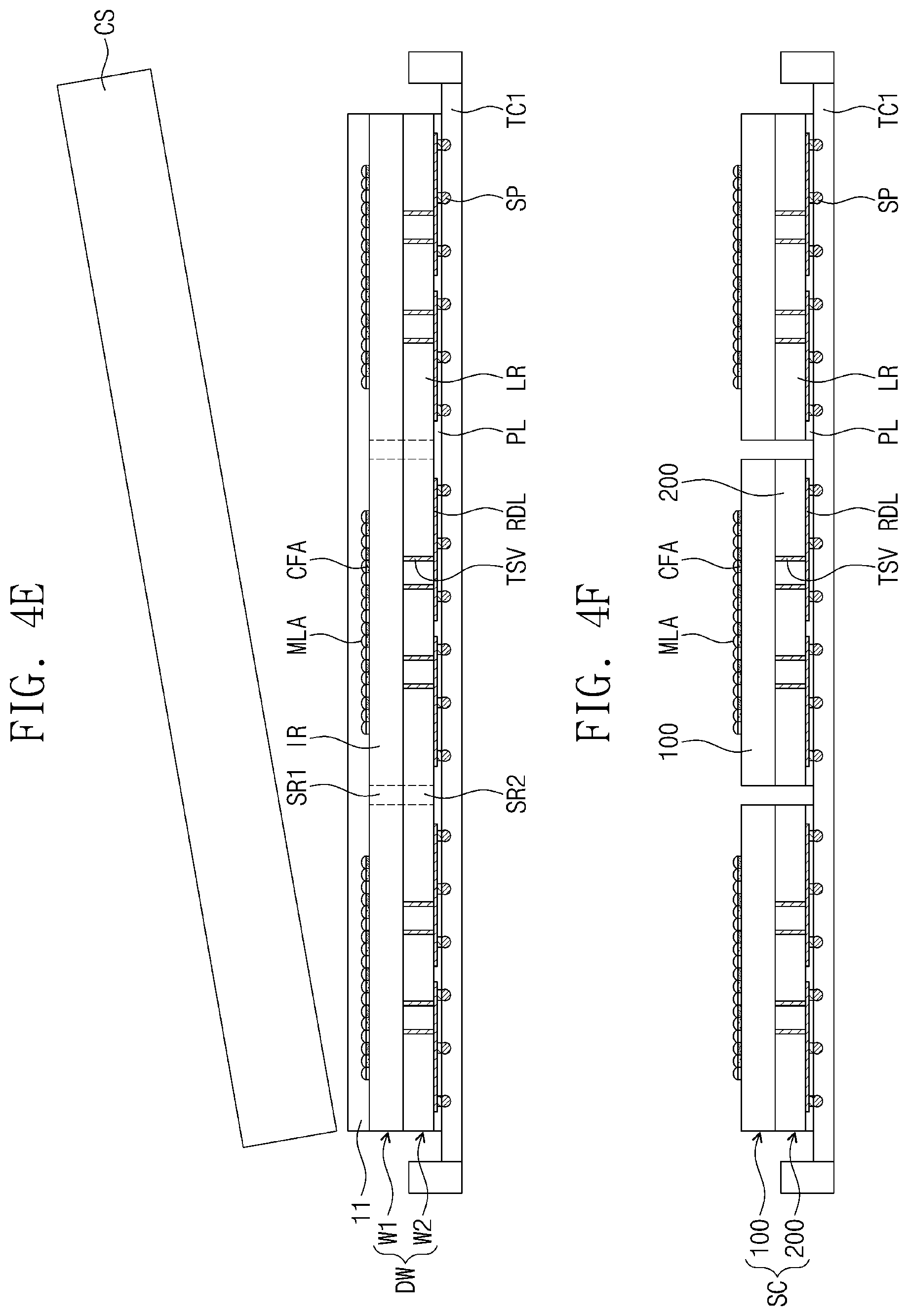 Patent US11824076 Figure 8 – Semiconductor package including an image sensor chip and a method of fabricating the same