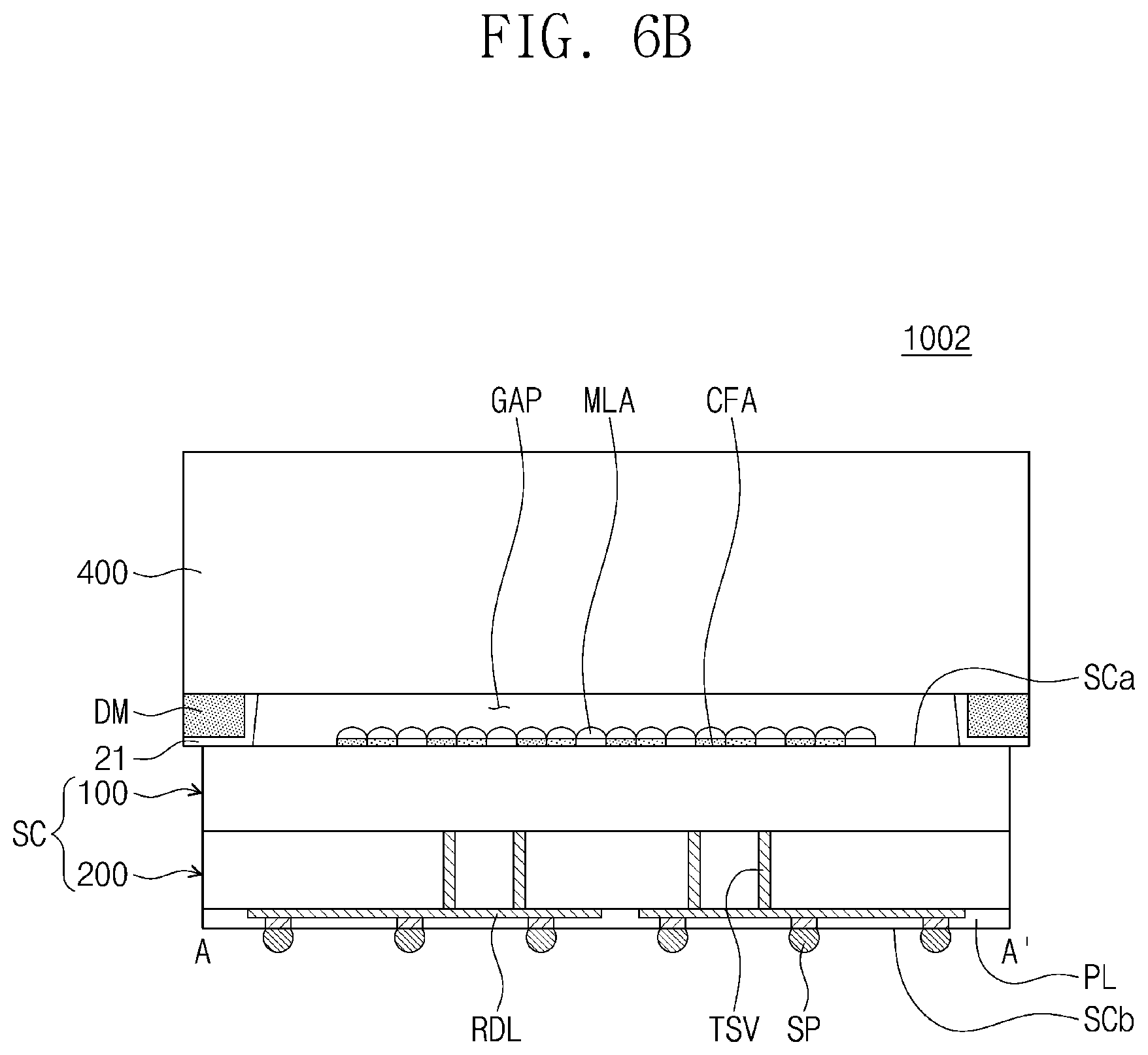 Patent US11824076 Figure 12 – Semiconductor package including an image sensor chip and a method of fabricating the same