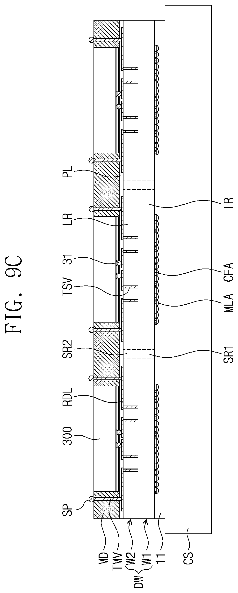 Patent US11824076 Figure 16 – Semiconductor package including an image sensor chip and a method of fabricating the same