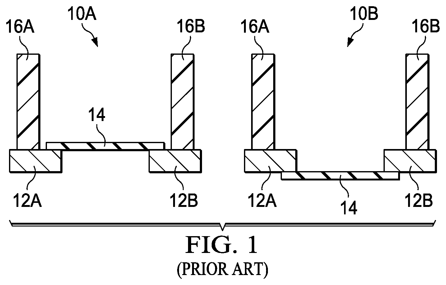 Patent US11824079 Figure 1 – Thin-film resistor (TFR) having a TFR element providing a diffusion barrier for underlying TFR heads