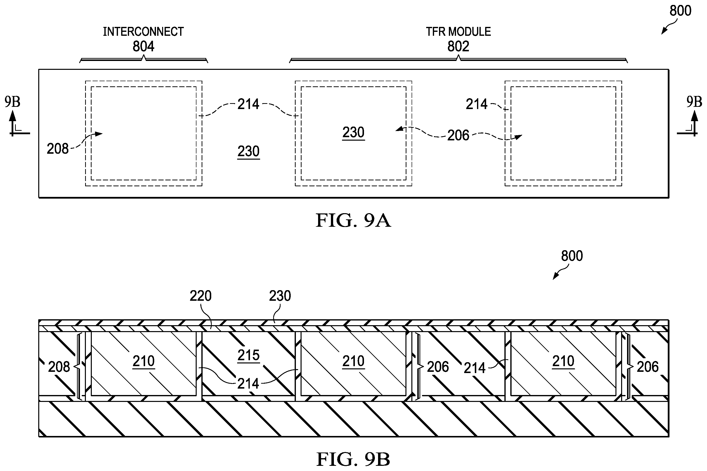 Patent US11824079 Figure 9 – Thin-film resistor (TFR) having a TFR element providing a diffusion barrier for underlying TFR heads