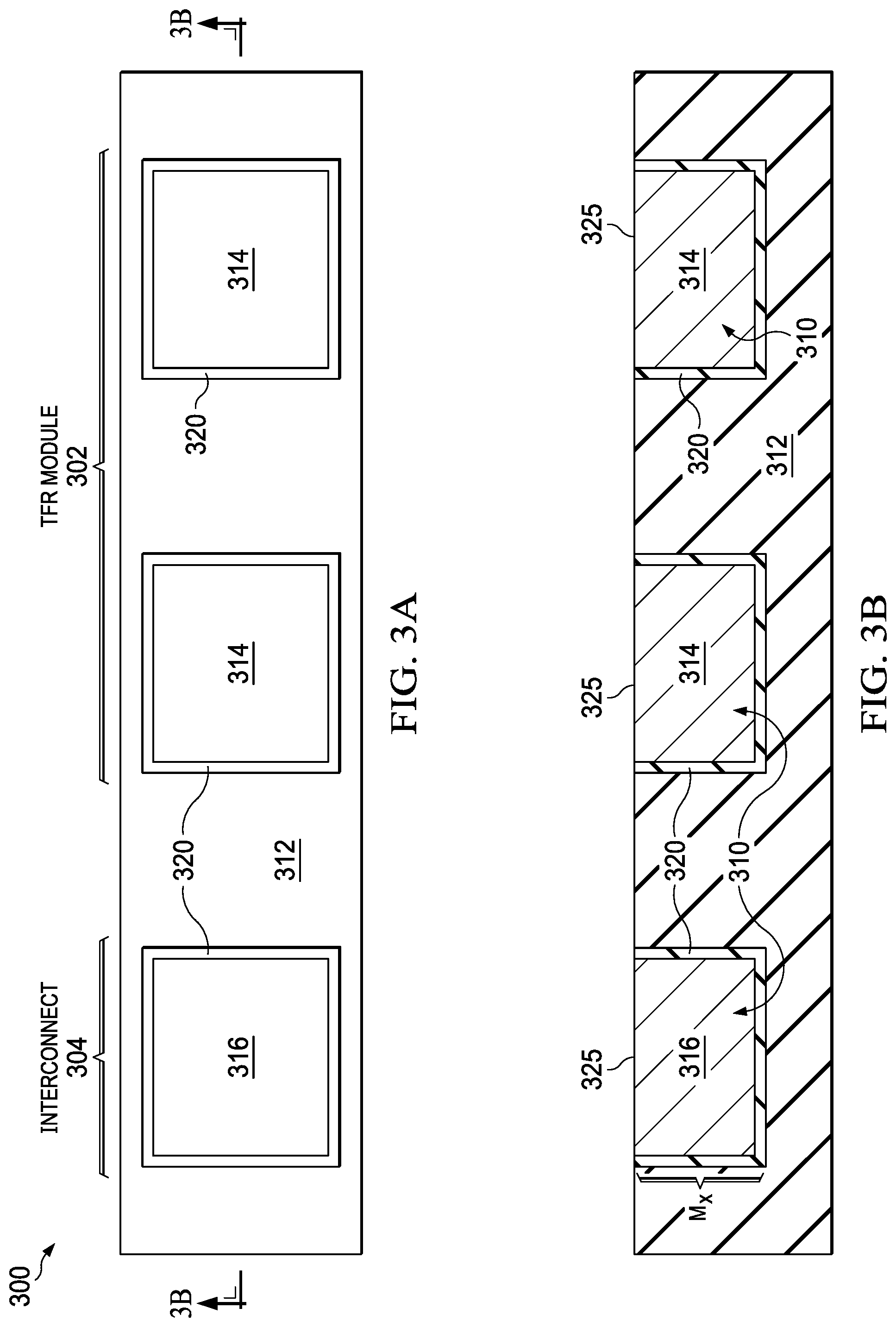 Patent US11824080 Figure 3 – Thin-film resistor (TFR) with displacement-plated TFR heads