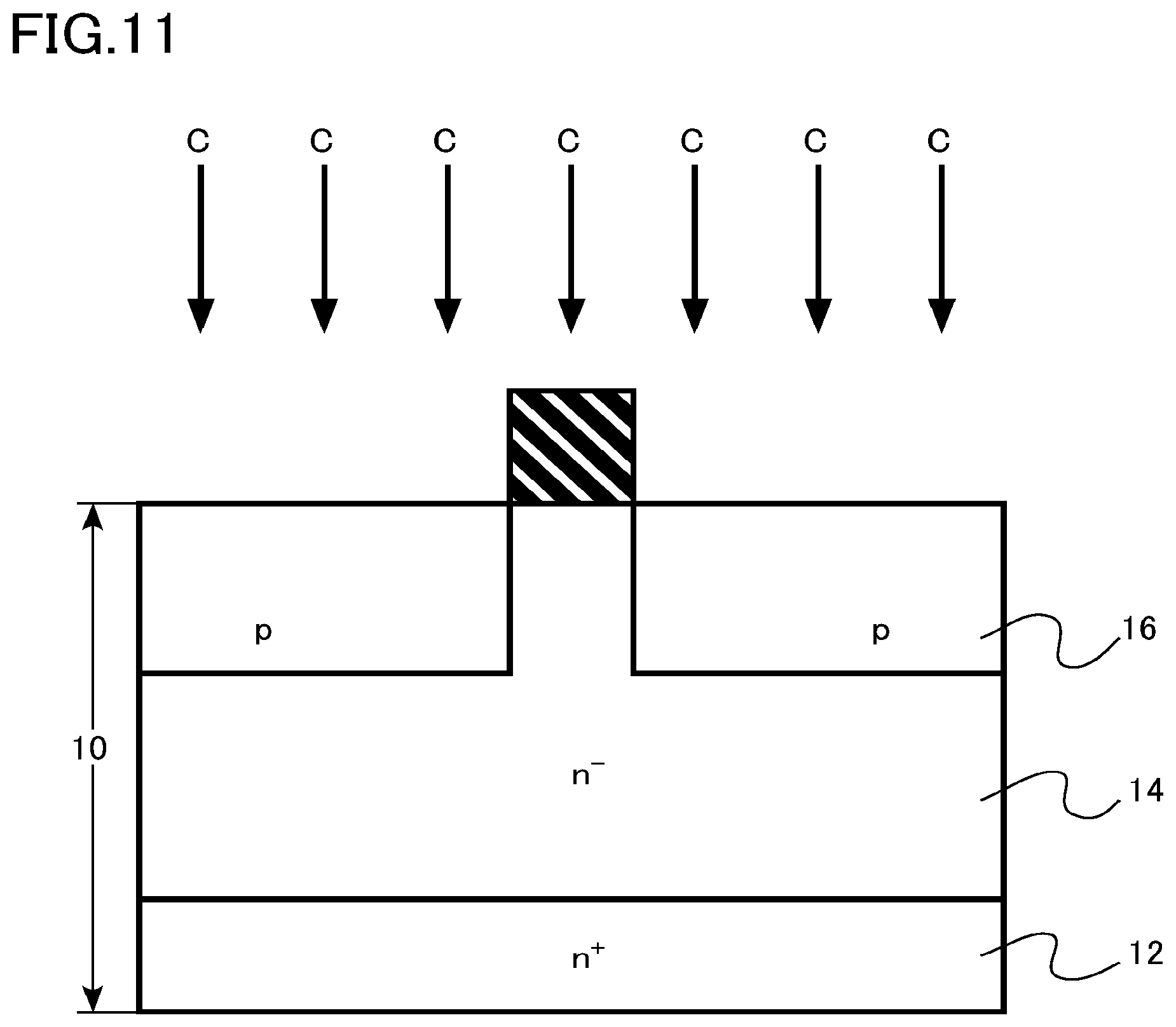 Patent US11824083 Figure 11 – Semiconductor device, semiconductor device manufacturing method, inverter circuit, drive device, vehicle, and elevator